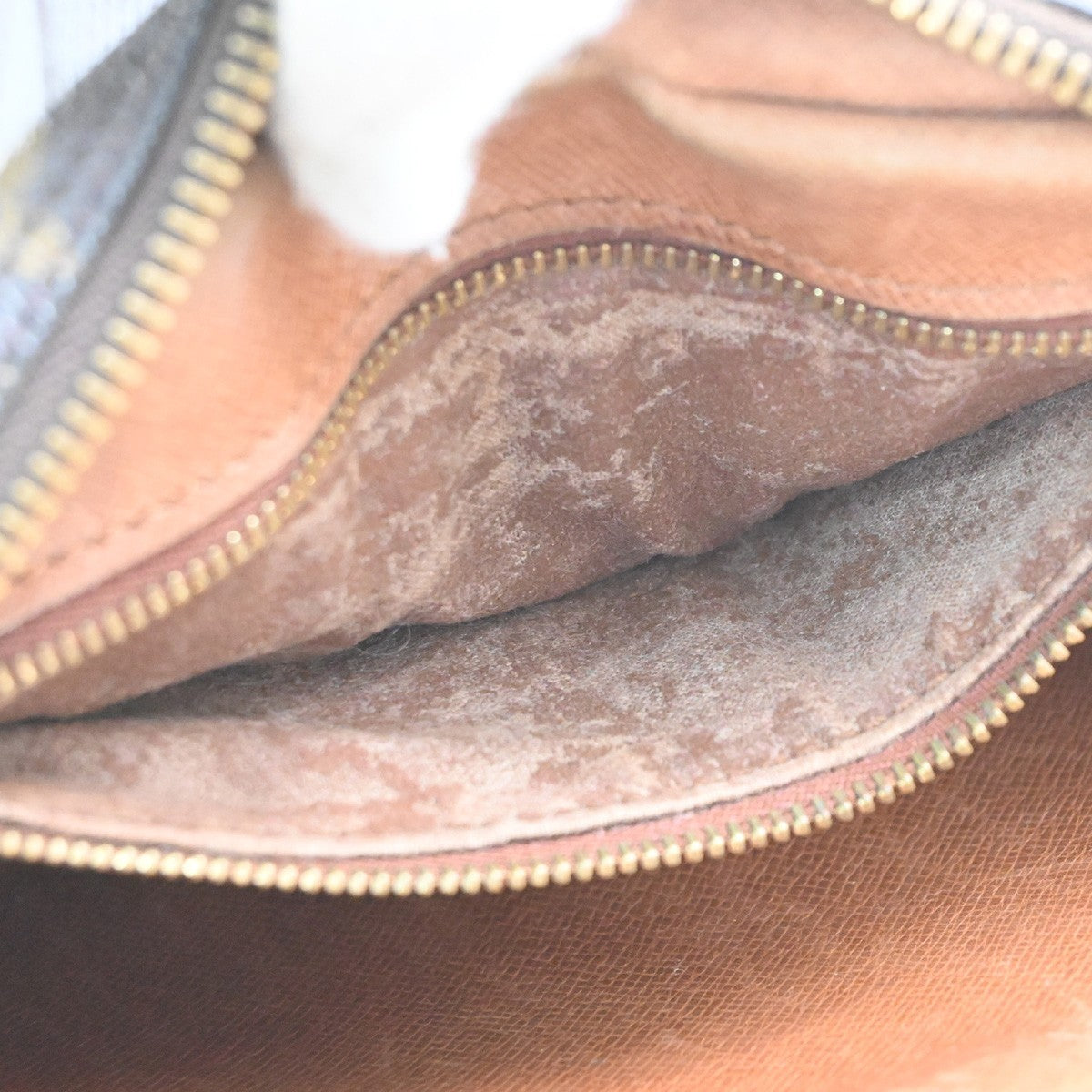 LOUIS VUITTON Jeune Fille PM Shoulder Bag Monogram Leather Brown M51227 61PA071