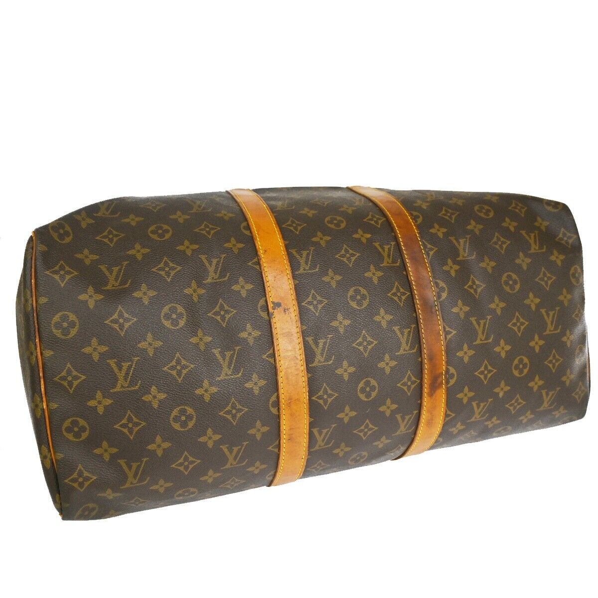 LOUIS VUITTON Keepall 50 Travel Hand Bag Monogram Leather Brown M41426 88YE260