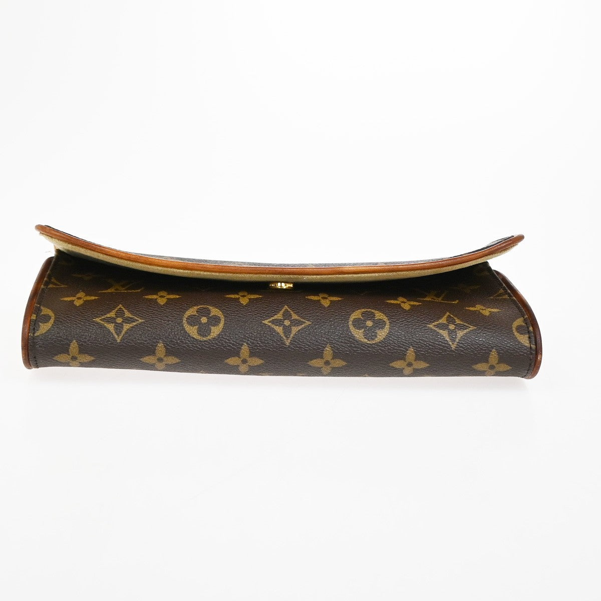LOUIS VUITTON Pochette Twin GM Clutch Bag Monogram Brown USA M51852 66YJ037