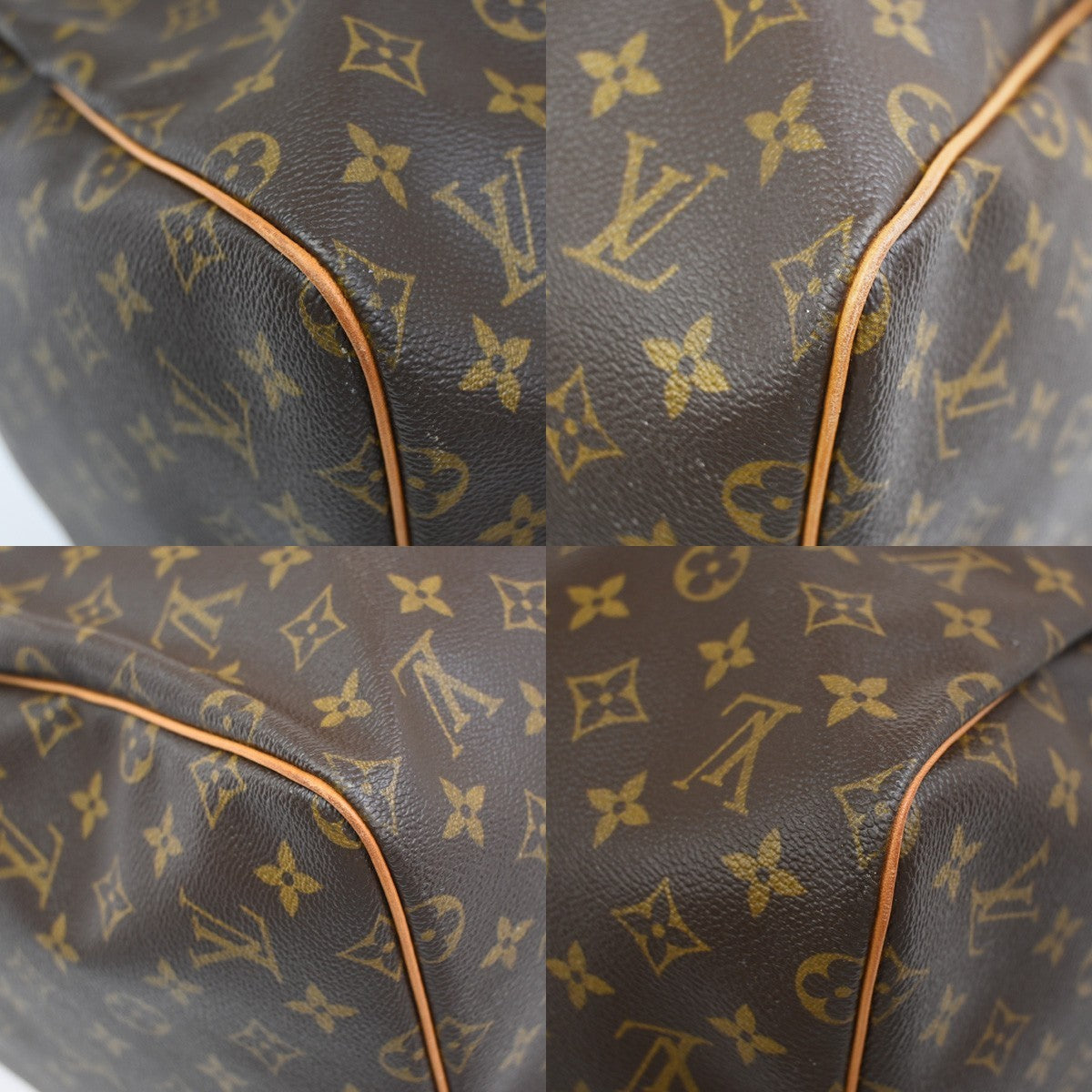 LOUIS VUITTON Keepall 55 Travel Hand Bag Monogram Leather Brown M41424 28RL893
