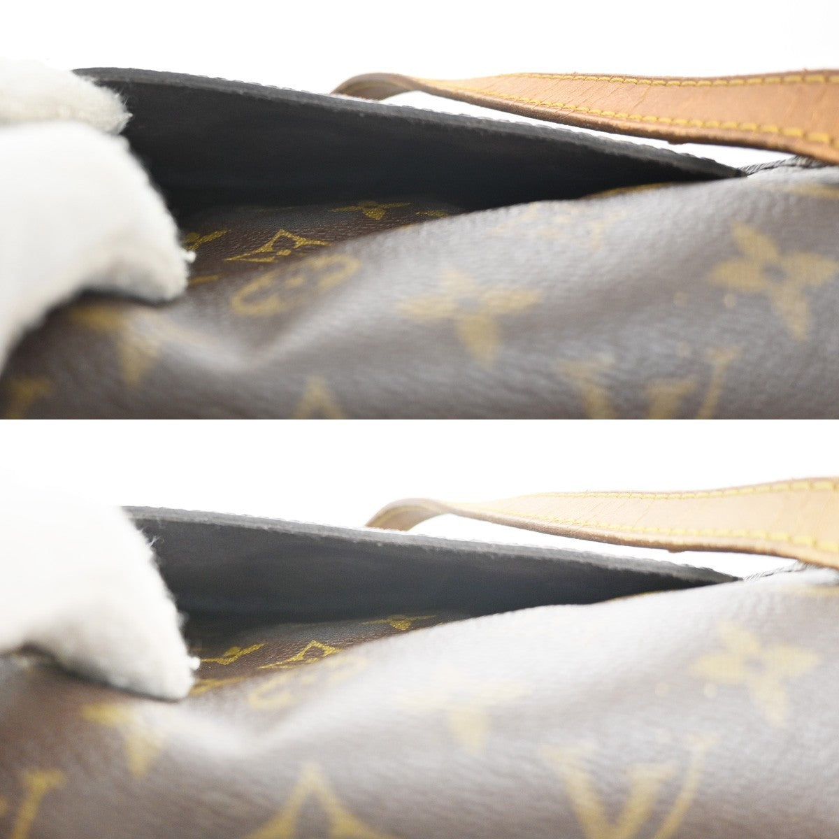 LOUIS VUITTON Saint Cloud MM Shoulder Bag Monogram Leather Brown M51243 34MA375