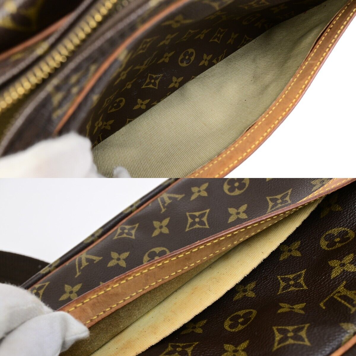 LOUIS VUITTON Reporter PM Crossbody Shoulder Bag Monogram Leather M45254 80ED037