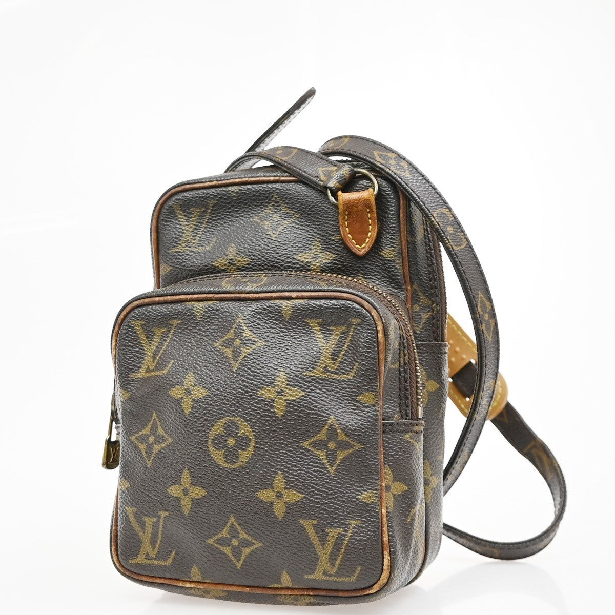 LOUIS VUITTON Mini Amazon Shoulder Bag Monogram Leather Brown M45238 62KP165