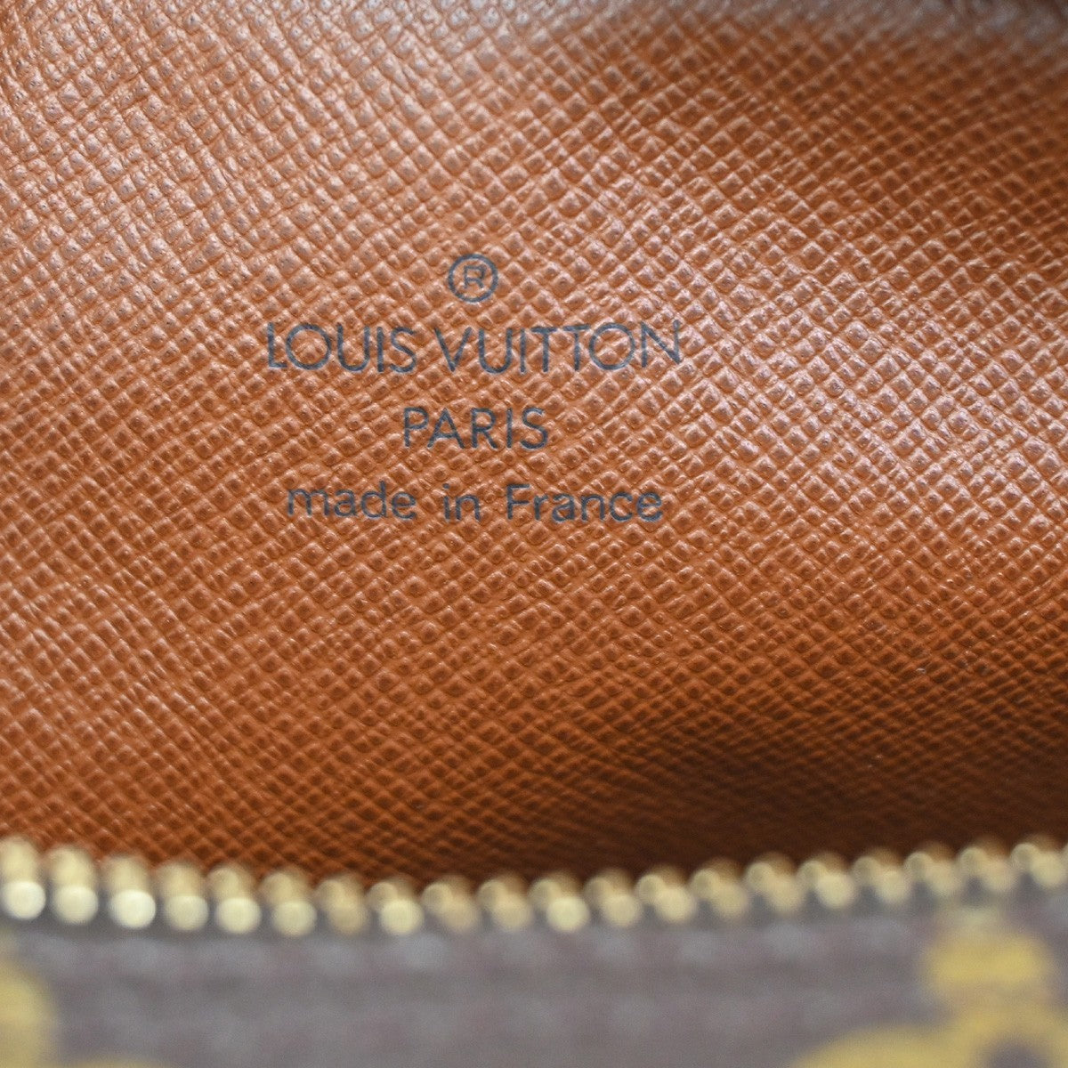 LOUIS VUITTON Danube Shoulder Bag Monogram Leather Brown France M45266 35CA214