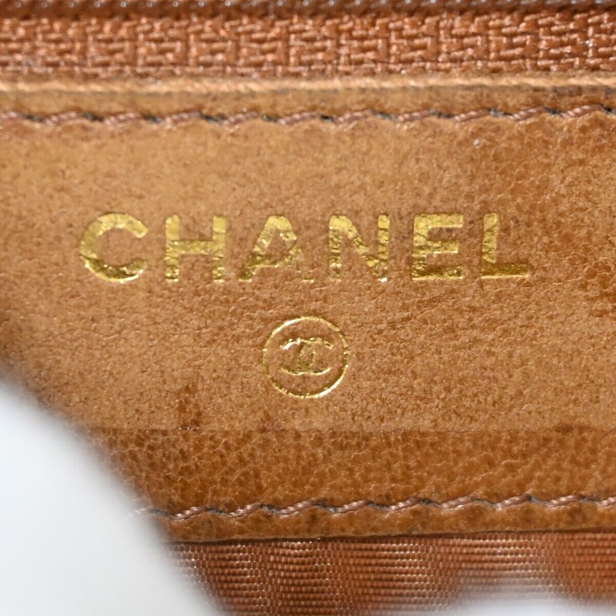 CHANEL CC Logo Bifold Wallet Purse Caviar Skin Leather Brown GHW France 02HB222
