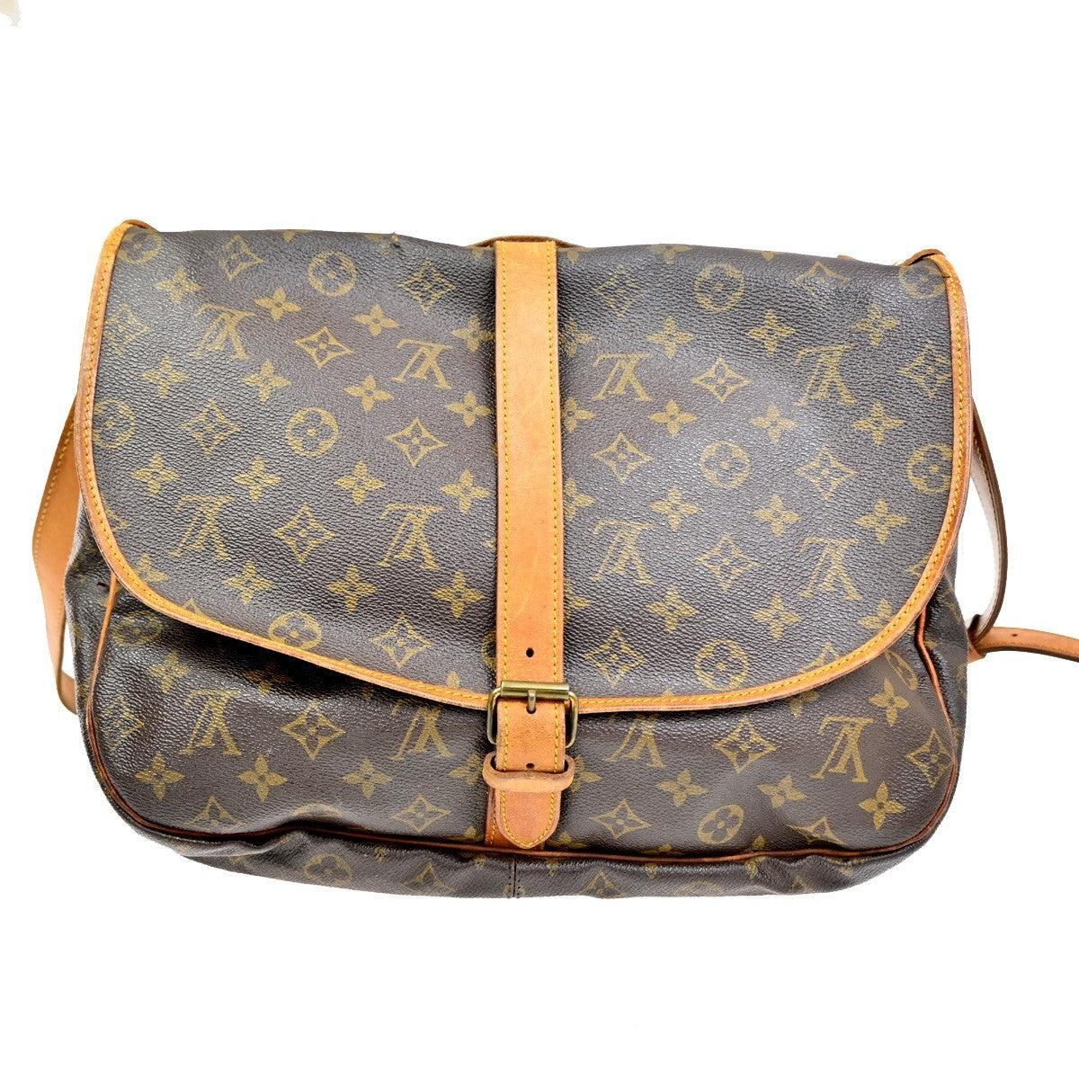 LOUIS VUITTON Saumur 35 Shoulder Bag Monogram Leather BN France M42254 60CA675