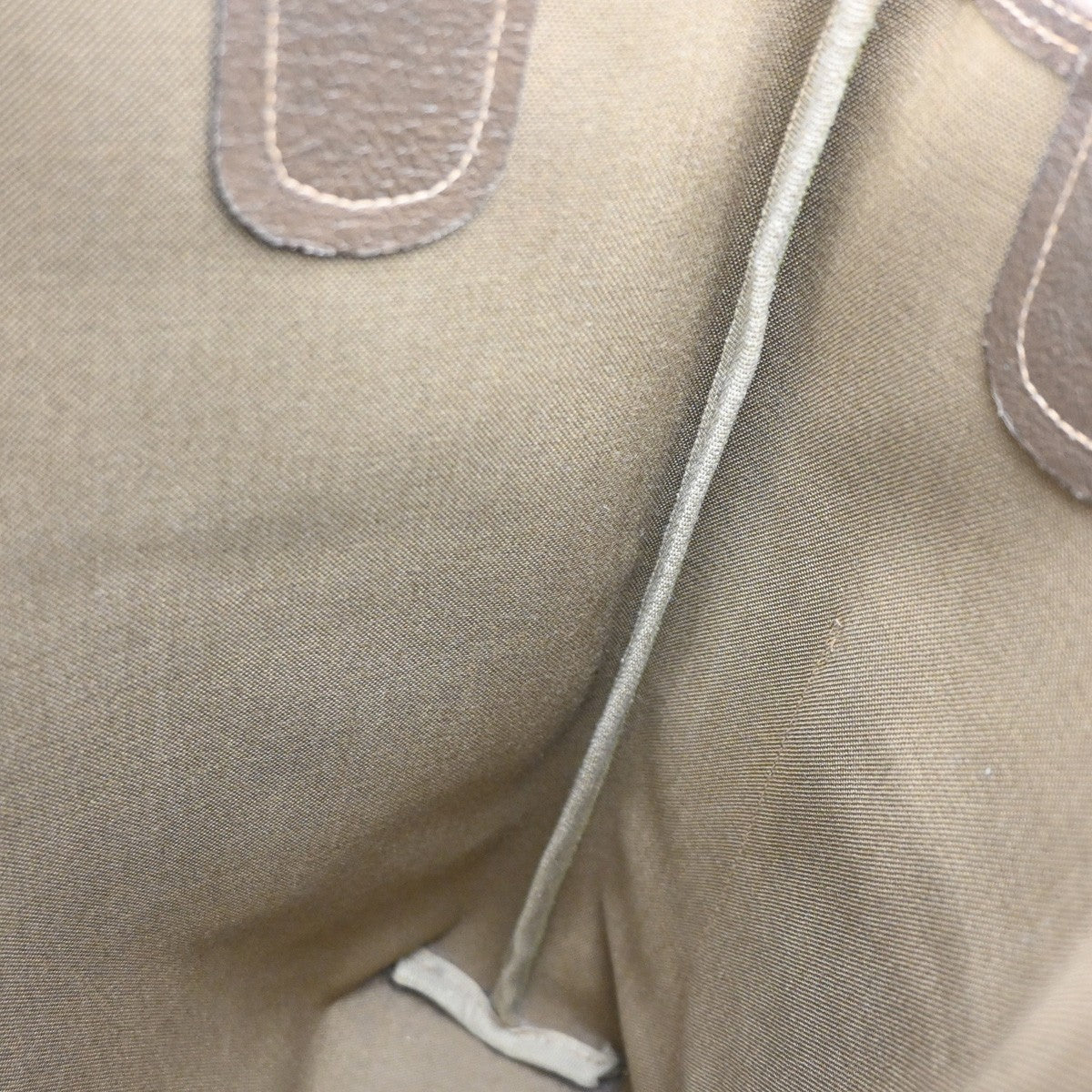 GUCCI Logo GG Sherry Line Shoulder Tote Hand Bag PVC Leather Beige Italy 61MA457