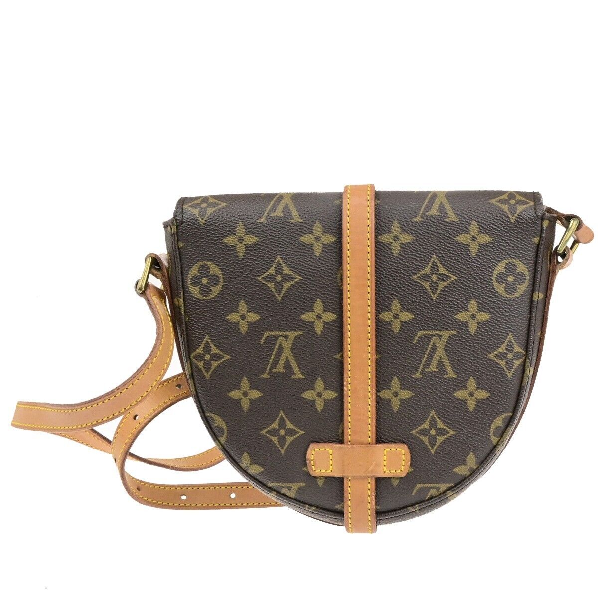 LOUIS VUITTON Chantilly PM Shoulder Bag Monogram Leather Brown M51234 37SJ580
