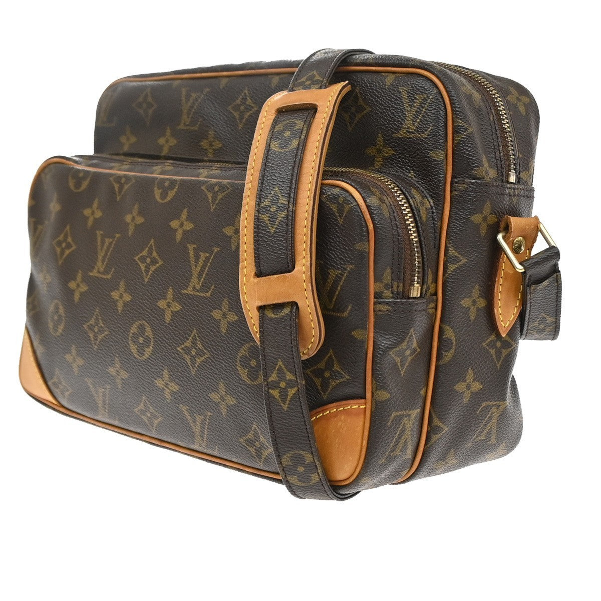 LOUIS VUITTON Nile Crossbody Shoulder Bag Monogram Leather Brown M45244 85SA134