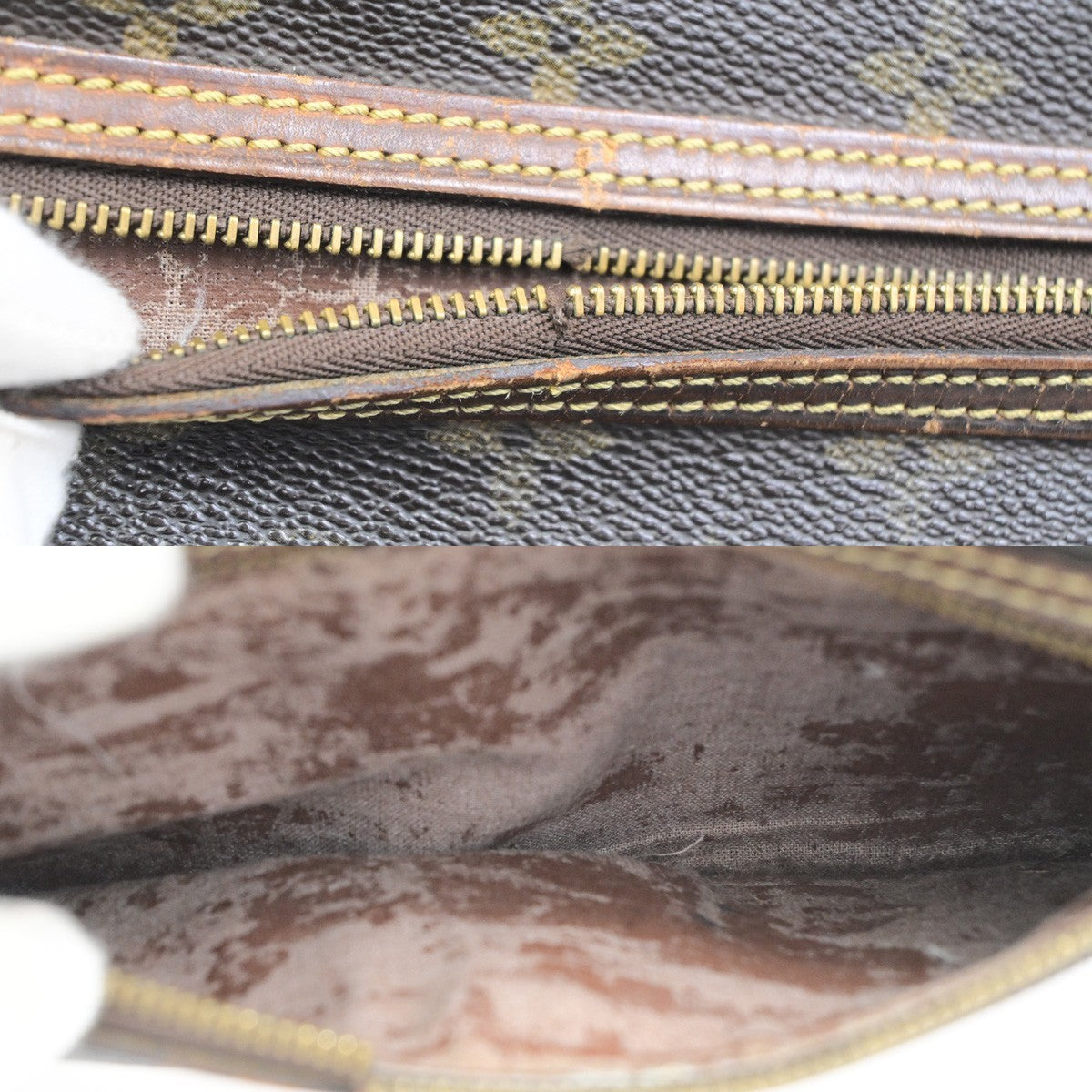 LOUIS VUITTON Marly Dragonne GM Clutch Hand Bag Monogram Brown M51825 08KD211