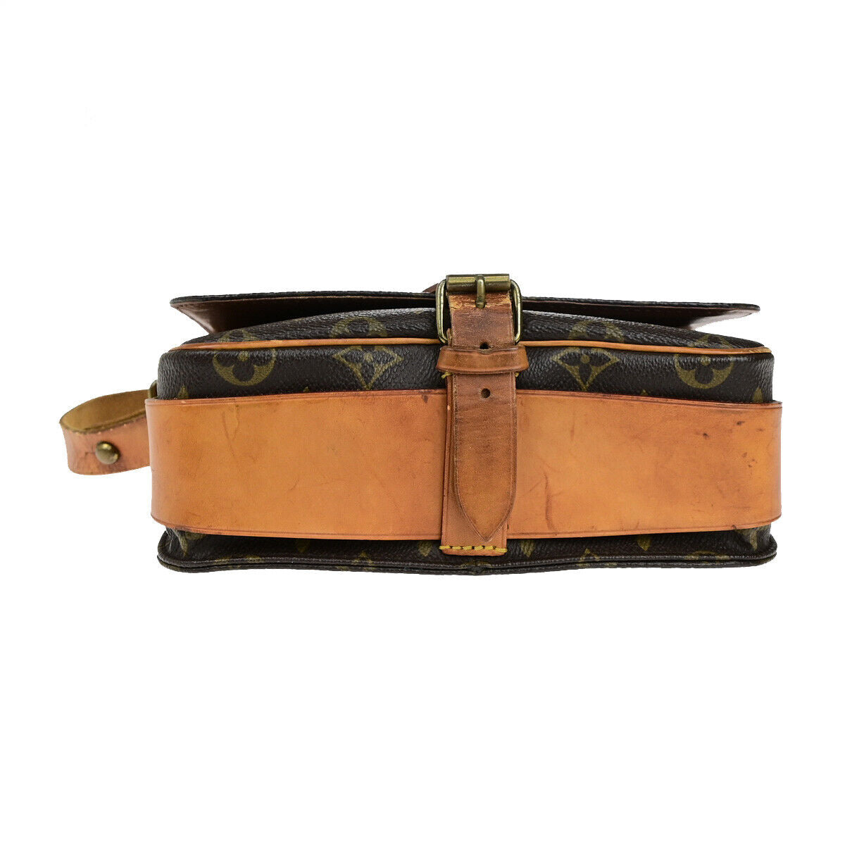 LOUIS VUITTON Cartouchiere MM Shoulder Bag Monogram Leather Brown M51253 36YG722