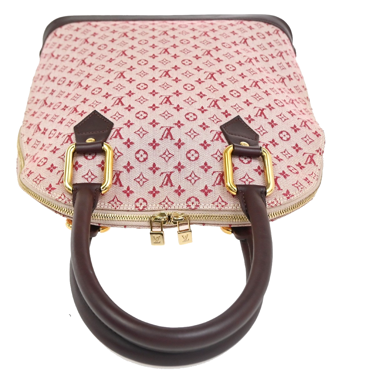 LOUIS VUITTON Alma Haut Hand Bag Monogram Mini Leather Cherry M92204 22RL983