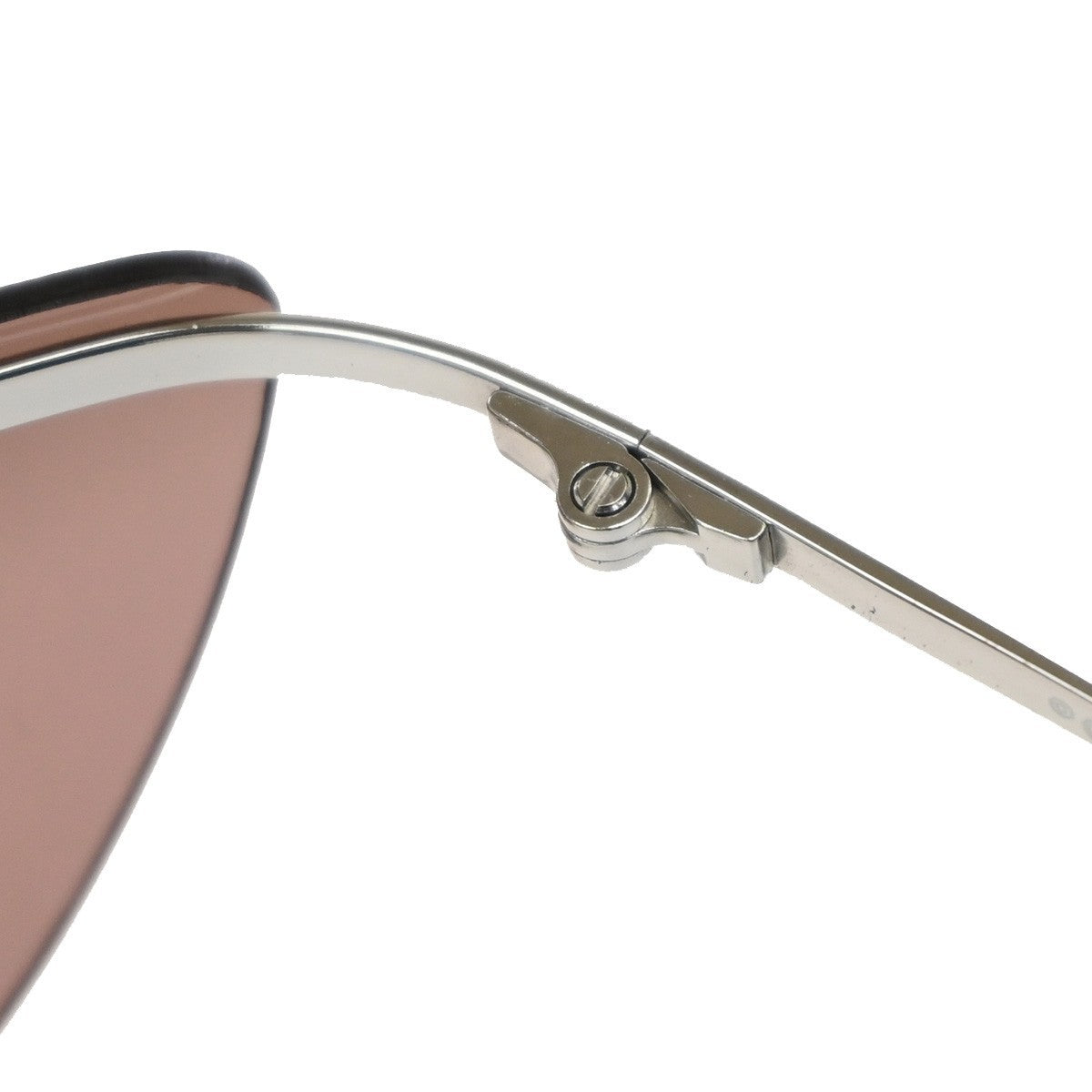 CHANEL CC Logo Sunglasses Eye Wear Plastic Metal Brown Silver 4041 33RP141
