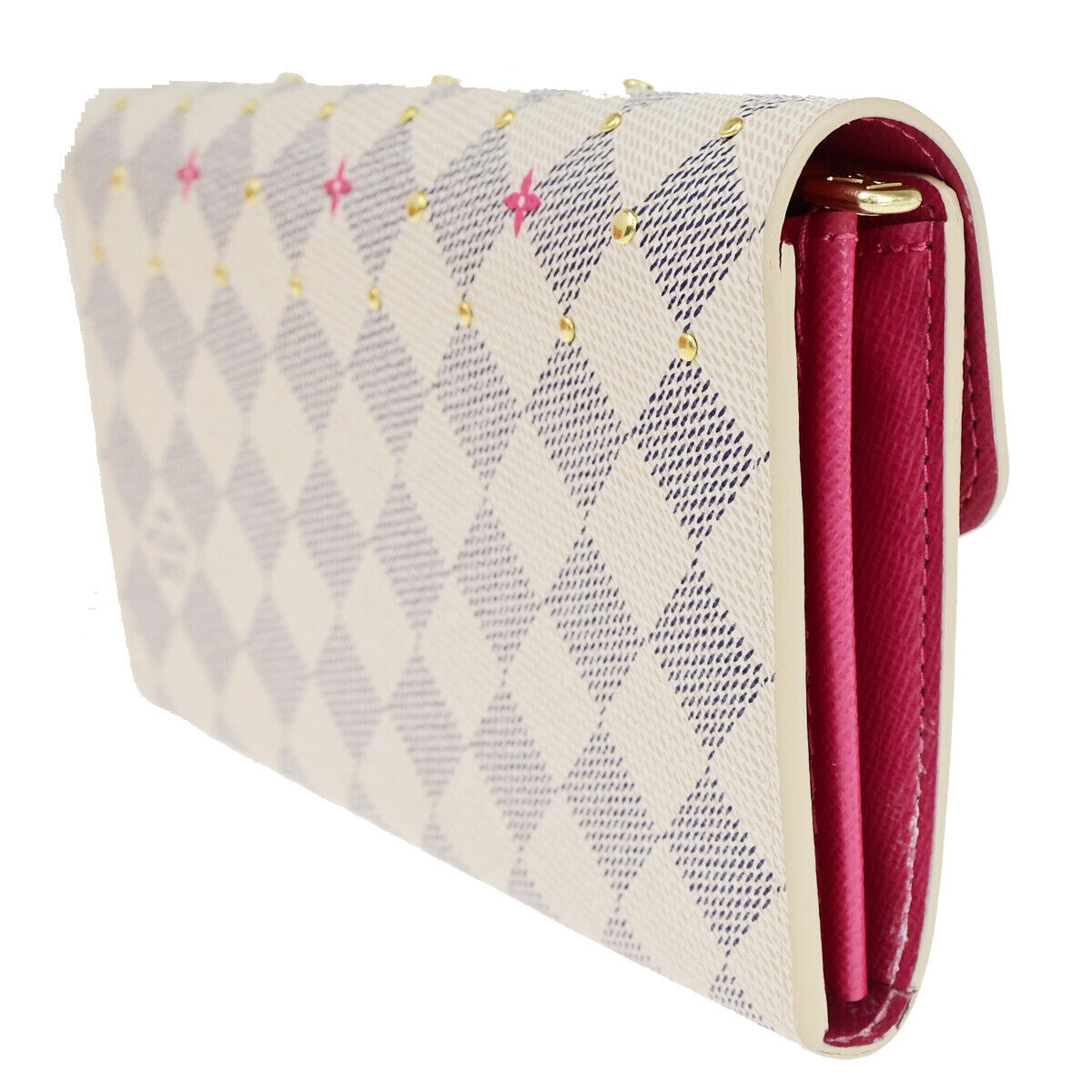 LOUIS VUITTON Portefeuille Sarah Long Bifold Wallet Damier Azur N45296 19SJ327