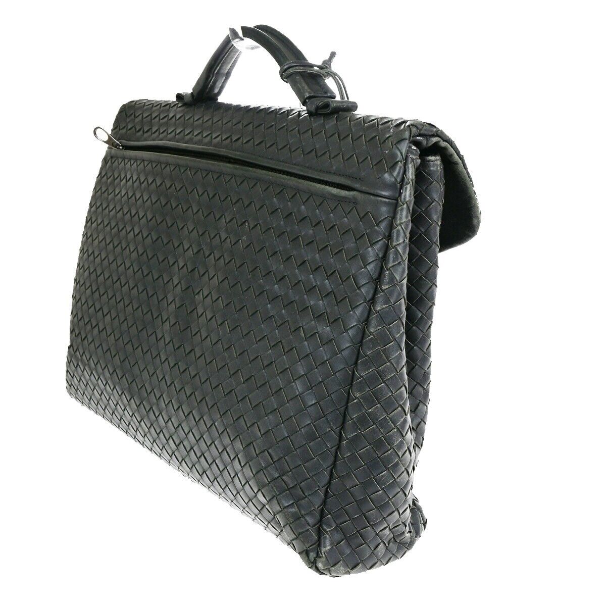 BOTTEGA VENETA Intrecciato Hand Bag Business Bag Leather Gray Italy 31SJ084