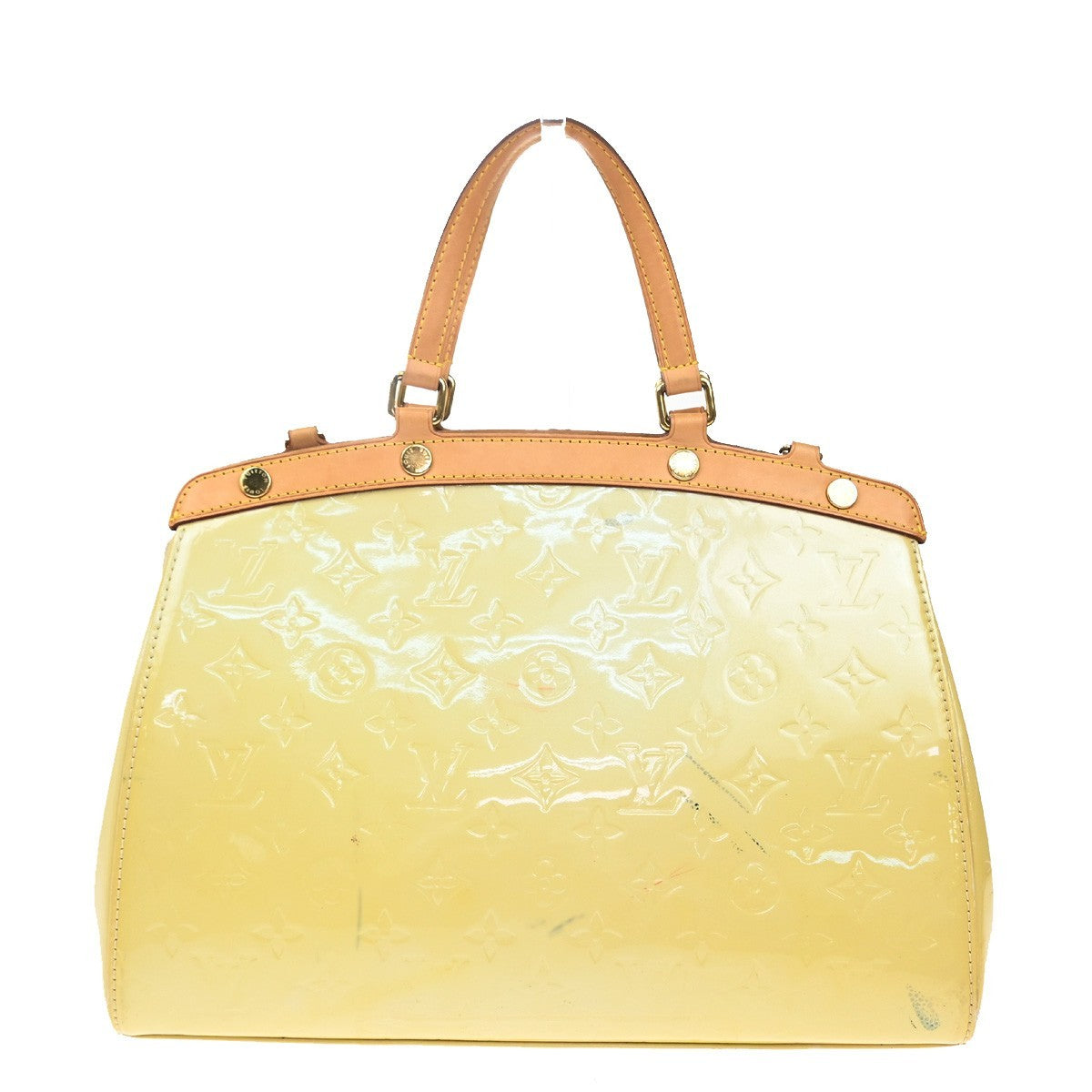 LOUIS VUITTON Blair MM 2Way Hand Bag Monogram Vernis Cream M91456 86TA057