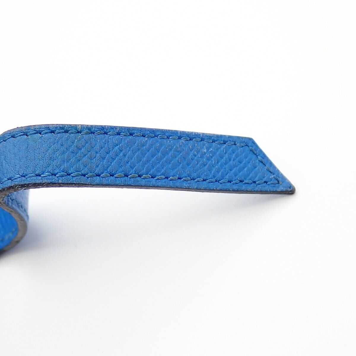 HERMES Logo Touareg Artemis Bracelet Couchevel ▢B Beige Silver 925 66KA365