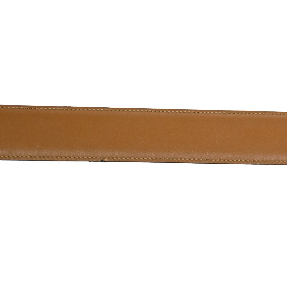 GUCCI G Logo Belt 70/28 Leather Brown Blue GHW Italy 66KC646