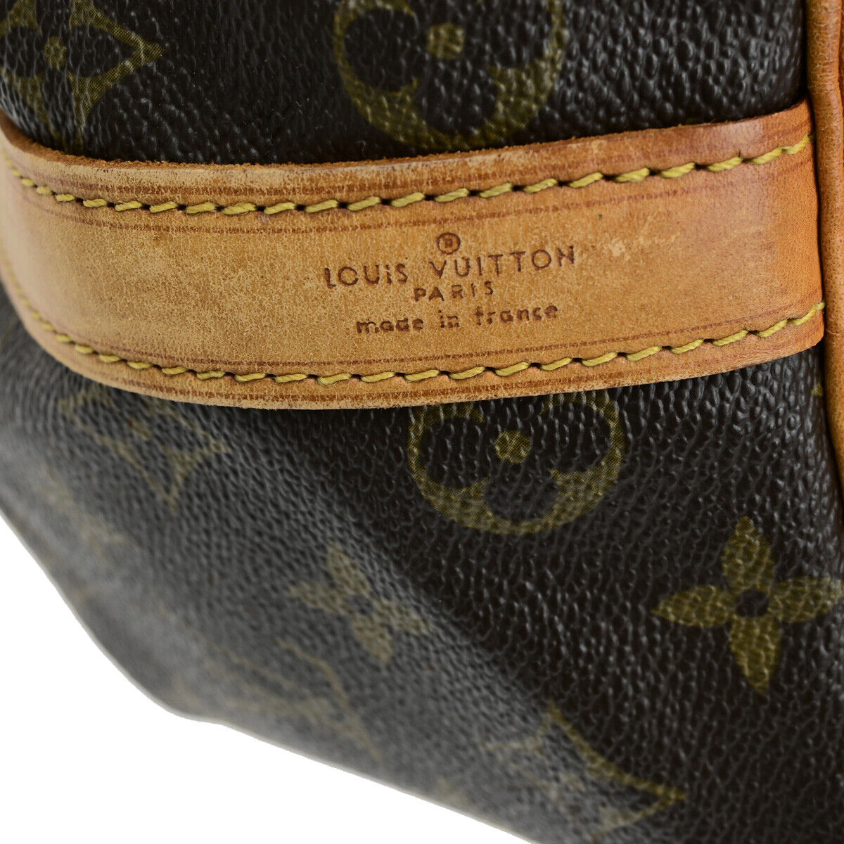 LOUIS VUITTON Petit Noe Drawstring Shoulder Bag Monogram Leather M42226 80SJ020