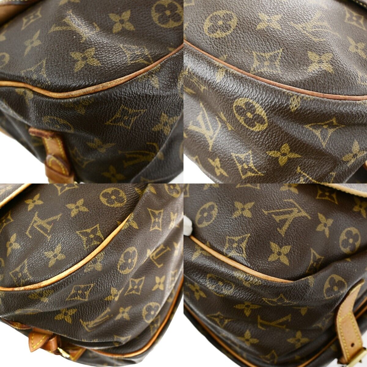 LOUIS VUITTON Saumur 35 Shoulder Bag Monogram Leather BN France M42254 33EC935
