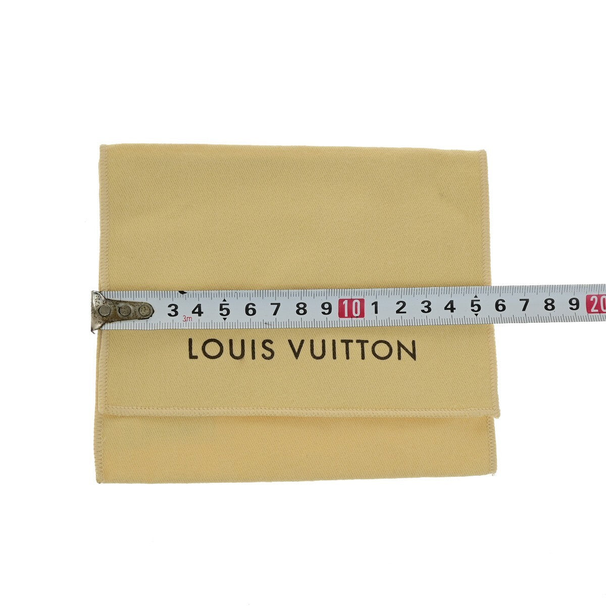 LOUIS VUITTON Logo 10 Set Dust Bag Drawstring Canvas Cotton Beige Brown 03KB492