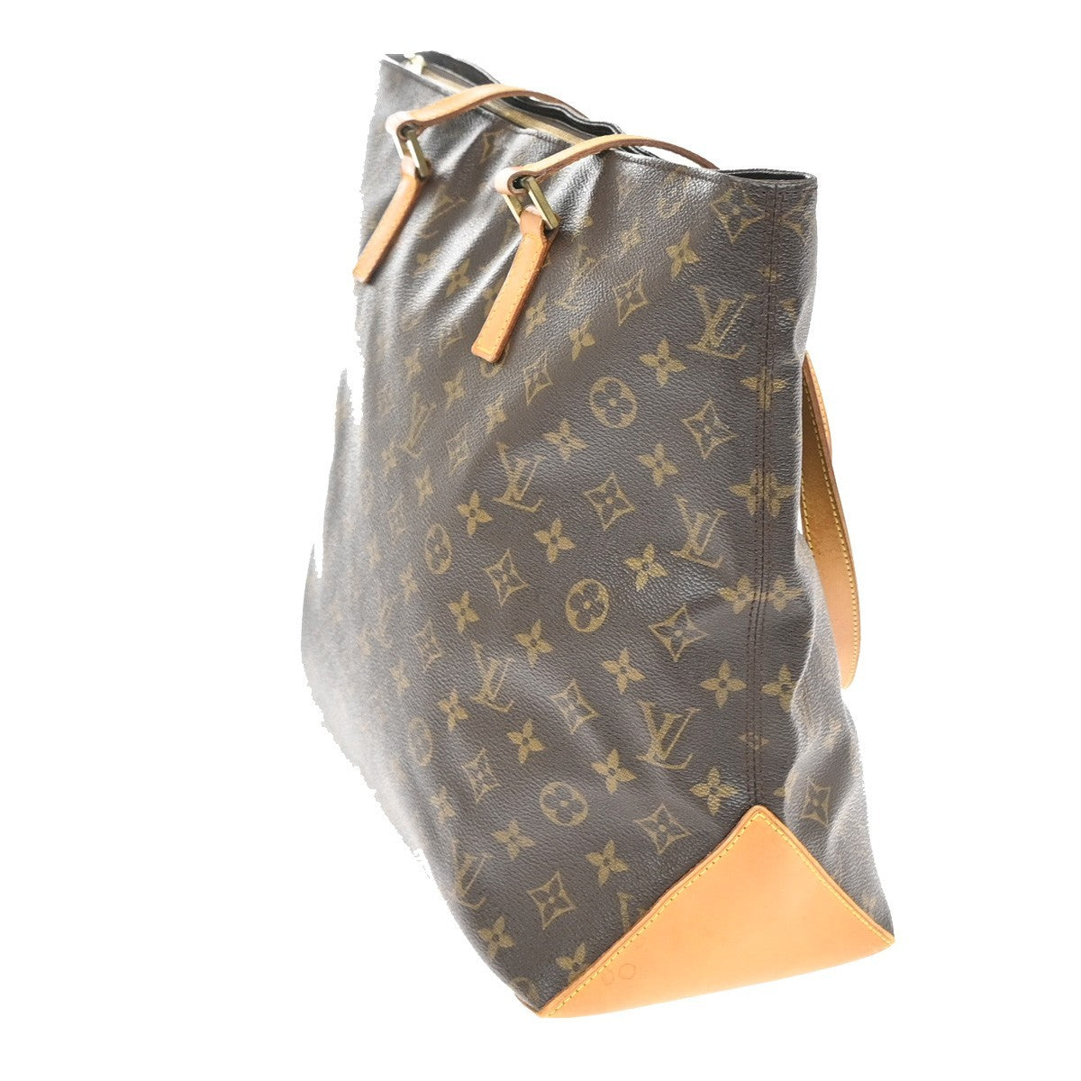 LOUIS VUITTON Cabas Mezzo Shoulder Bag Monogram Leather Brown M51151 97YJ193