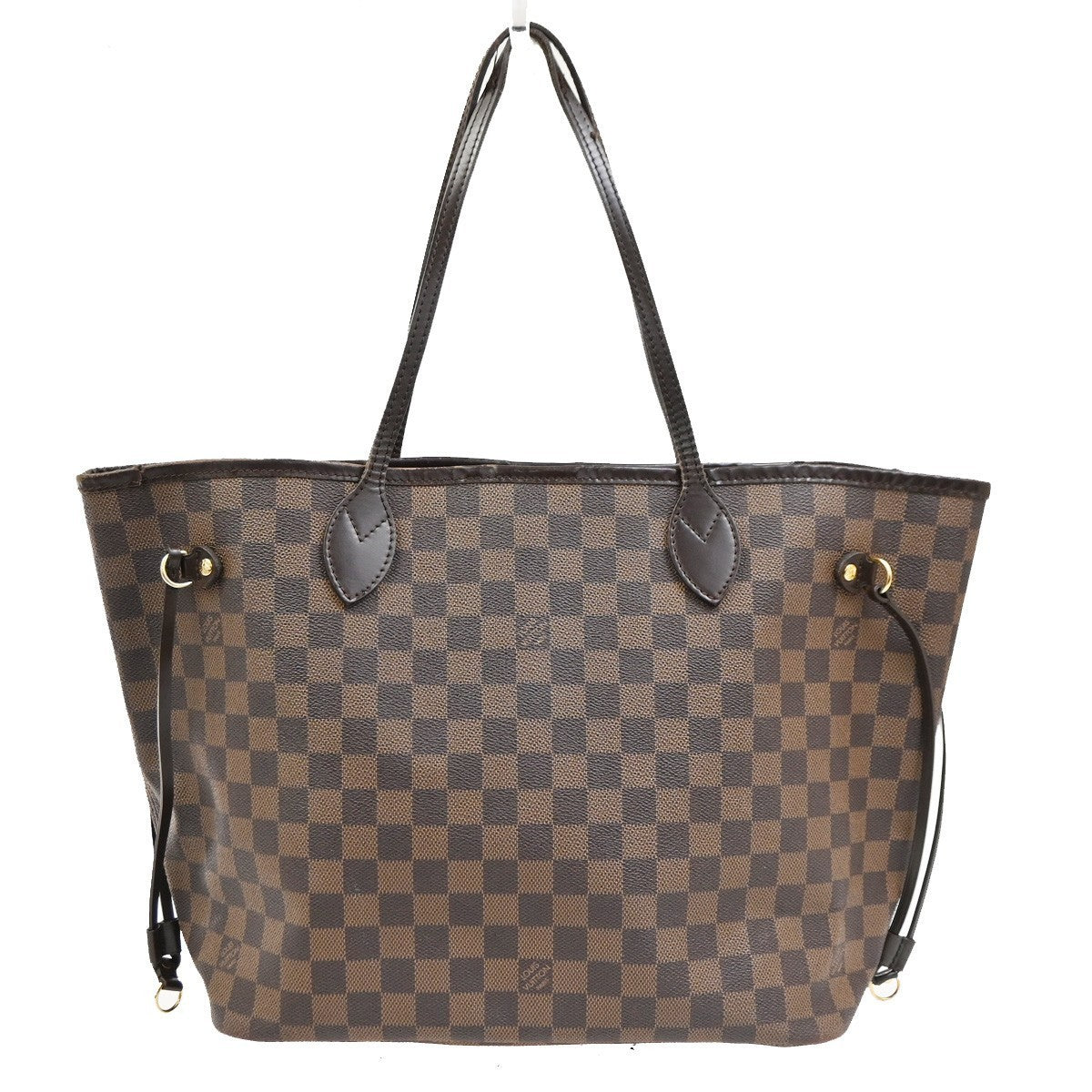 LOUIS VUITTON Neverfull MM Shoulder Bag Damier Ebene Leather BN N51105 16TA695