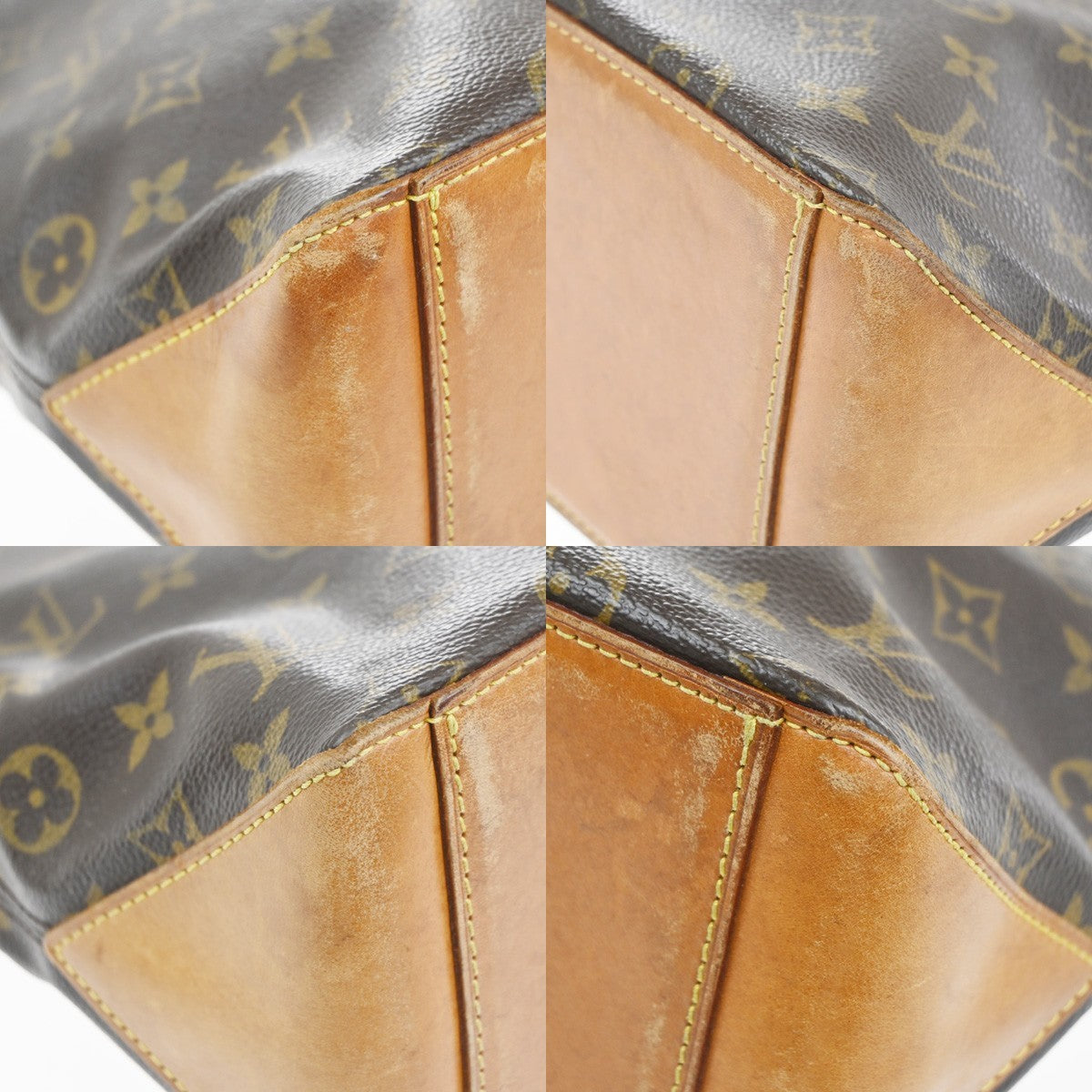 LOUIS VUITTON Cabas Piano Shoulder Bag Monogram Leather Brown USA M51148 82CA802