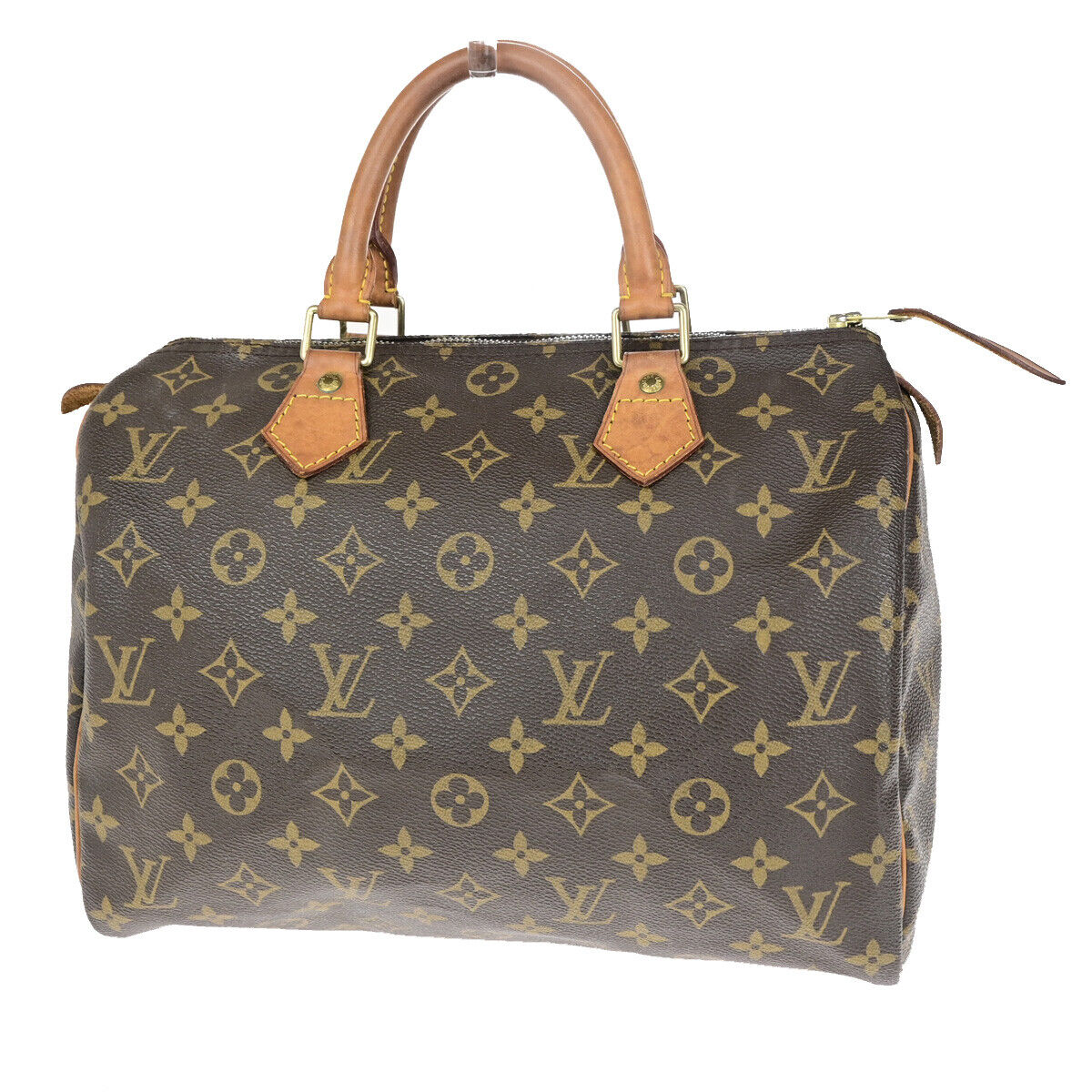 LOUIS VUITTON Speedy 30 Travel Hand Bag Monogram Leather Brown M41526 85SJ485