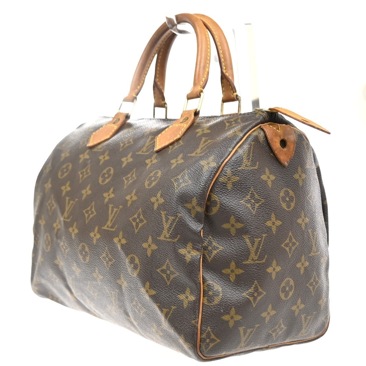 LOUIS VUITTON Speedy 30 Travel Hand Bag Monogram Leather Brown M41526 17MA564