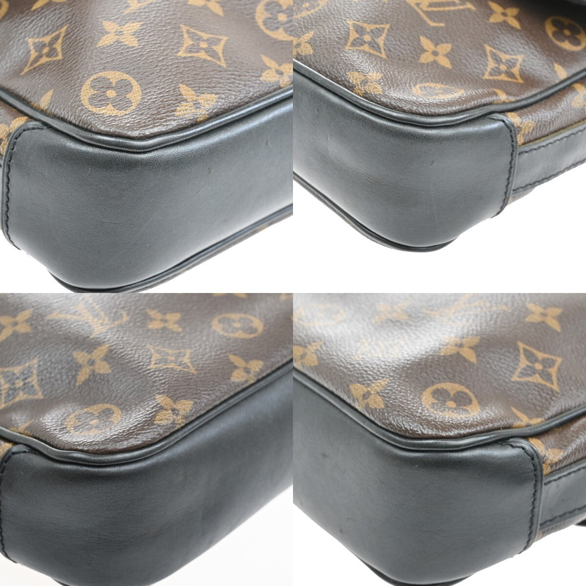 LOUIS VUITTON Bass PM Shoulder Bag Monogram Macassar Leather BN M56717 98EE302