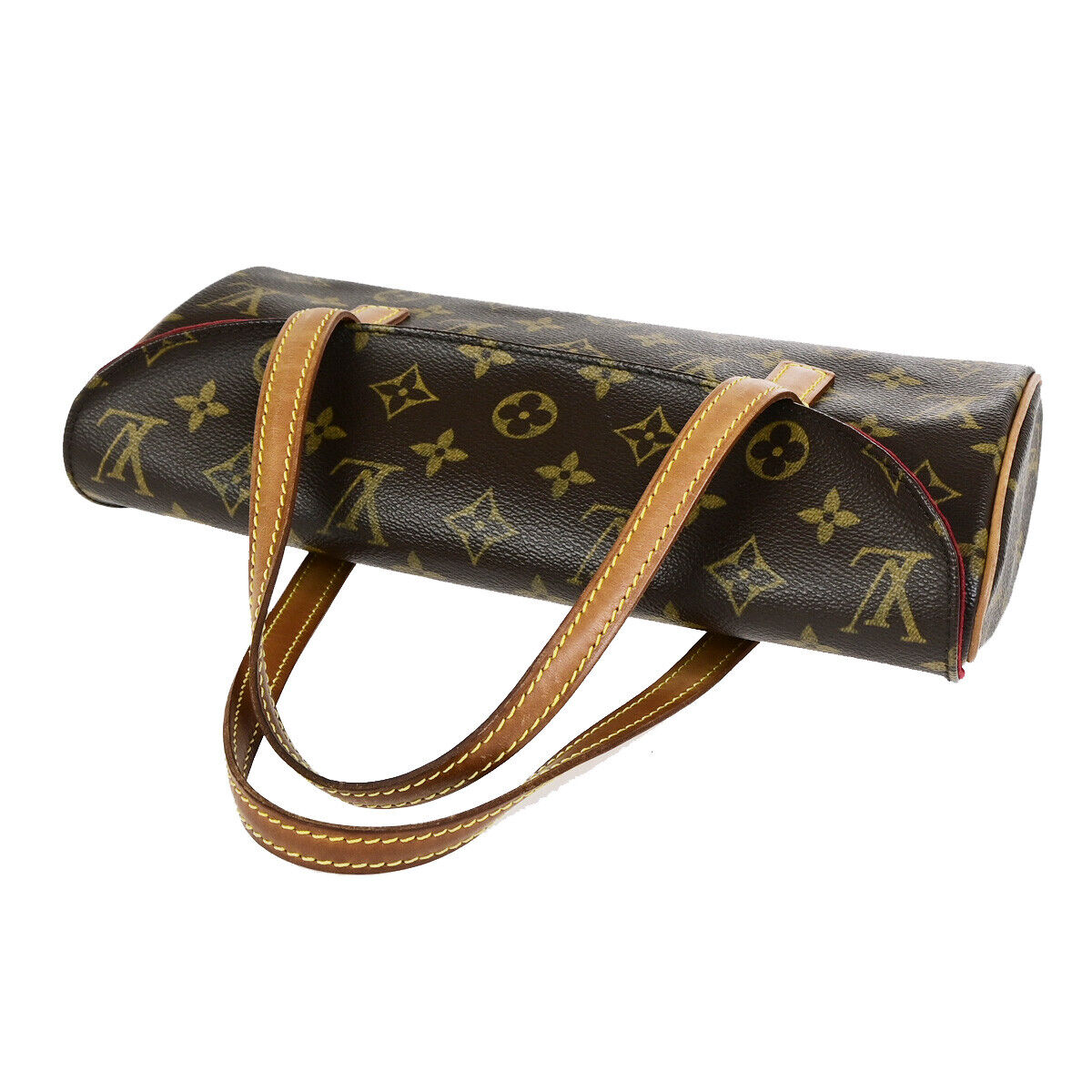 LOUIS VUITTON Sonatine Hand Bag Monogram Leather Brown France M51902 76SJ506