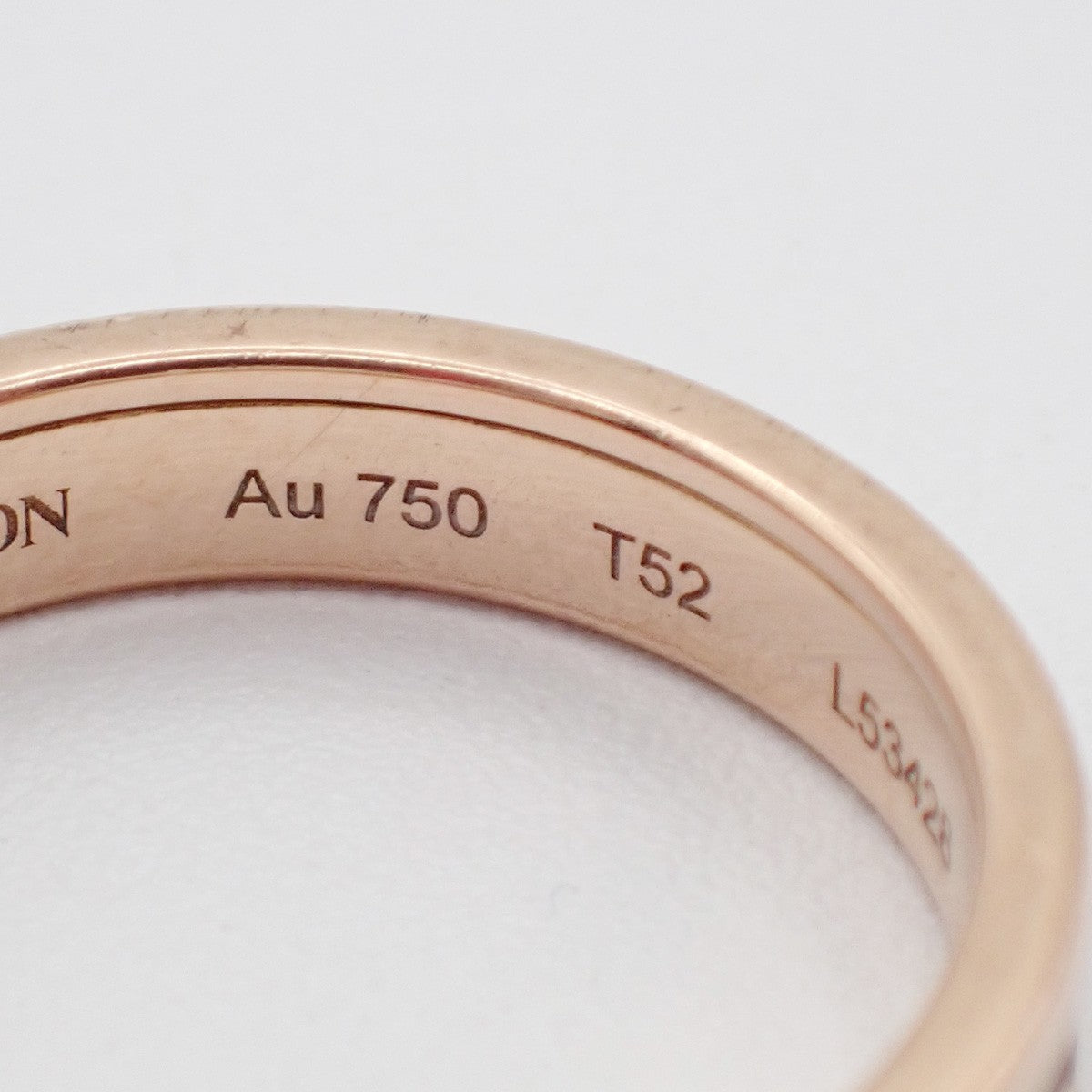 BOUCHERON Logo Quatre Classique Ring Au 750 Rose Gold JP12 US6.5 T52 99LC632