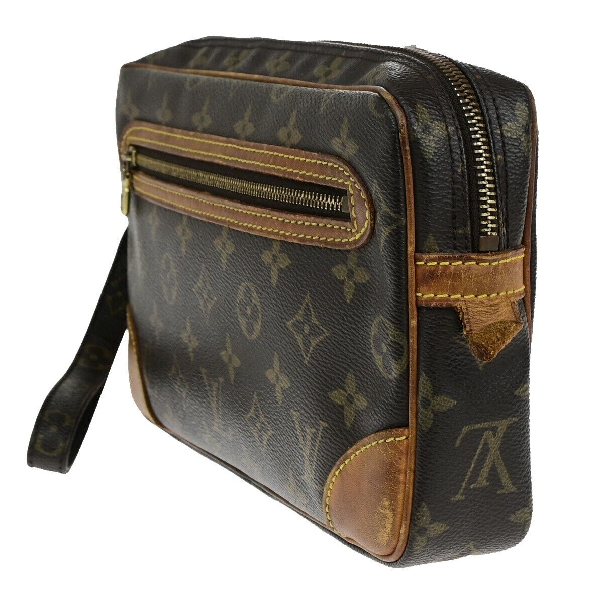 LOUIS VUITTON Marly Dragonne GM Clutch Hand Bag Monogram Brown M51825 64FA724