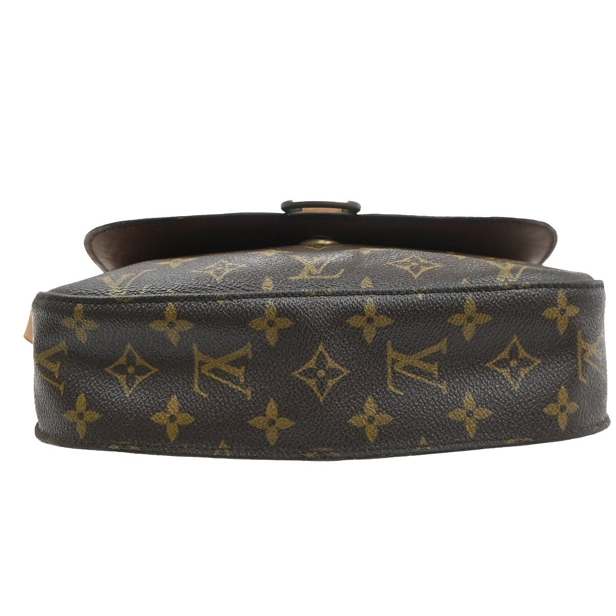 LOUIS VUITTON Saint Cloud GM Shoulder Bag Monogram Leather Brown M51242 39SA149