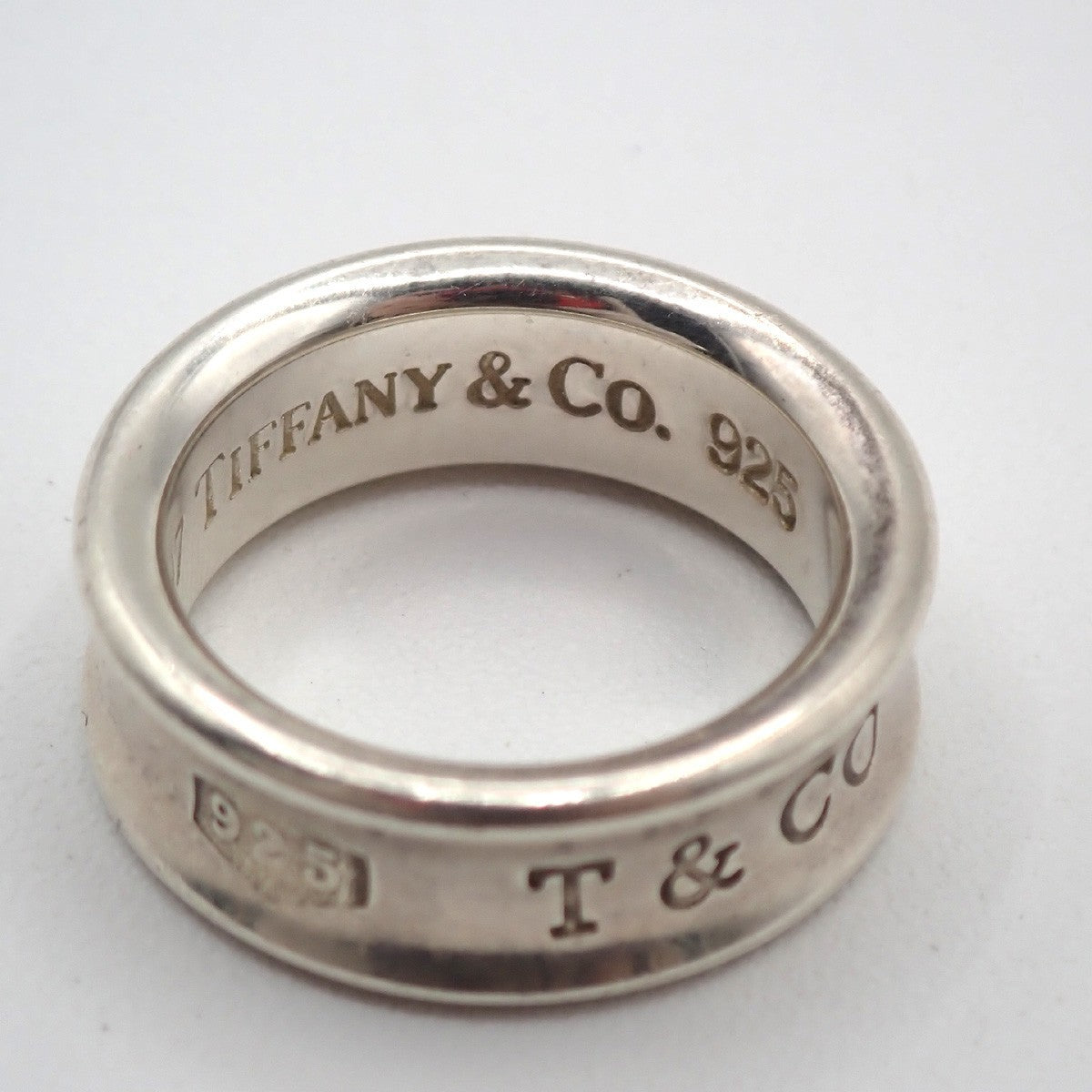 Tiffany & Co. Logo 1837 Ring JP 9 US 5 Silver 925 01ZA320
