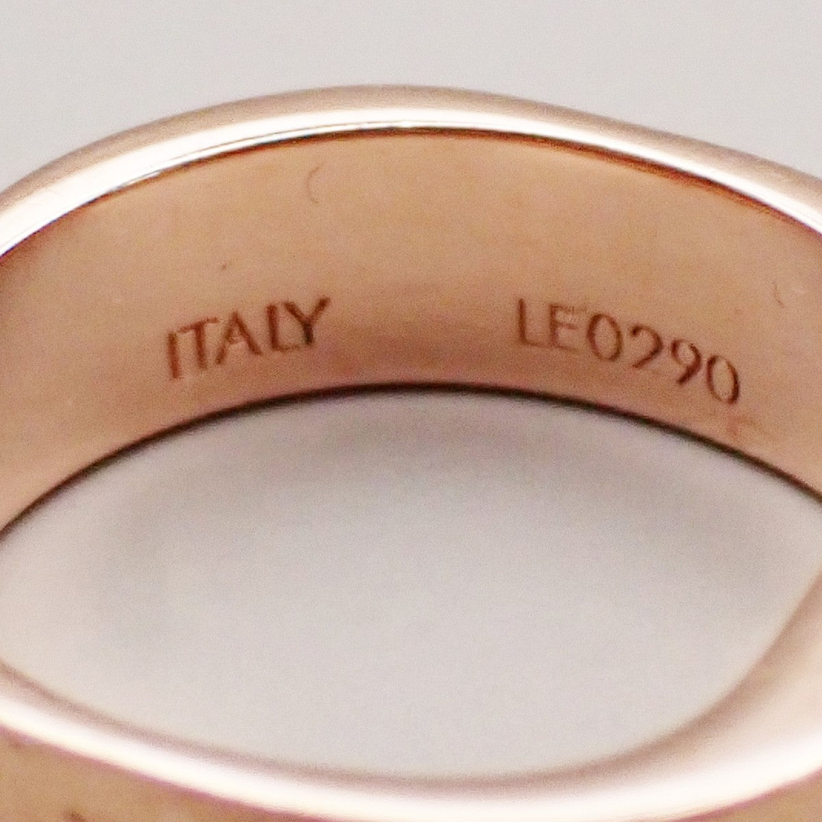 LOUIS VUITTON Nanogram Ring Size S Gold Silver M00213 Italy Accessory 30RF611