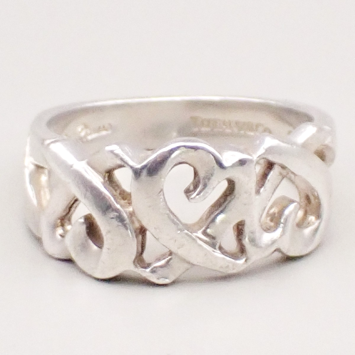 TIFFANY & CO. Paloma Picasso Loving Heart Ring US6 JP12 Silver Ag 925 07KD048