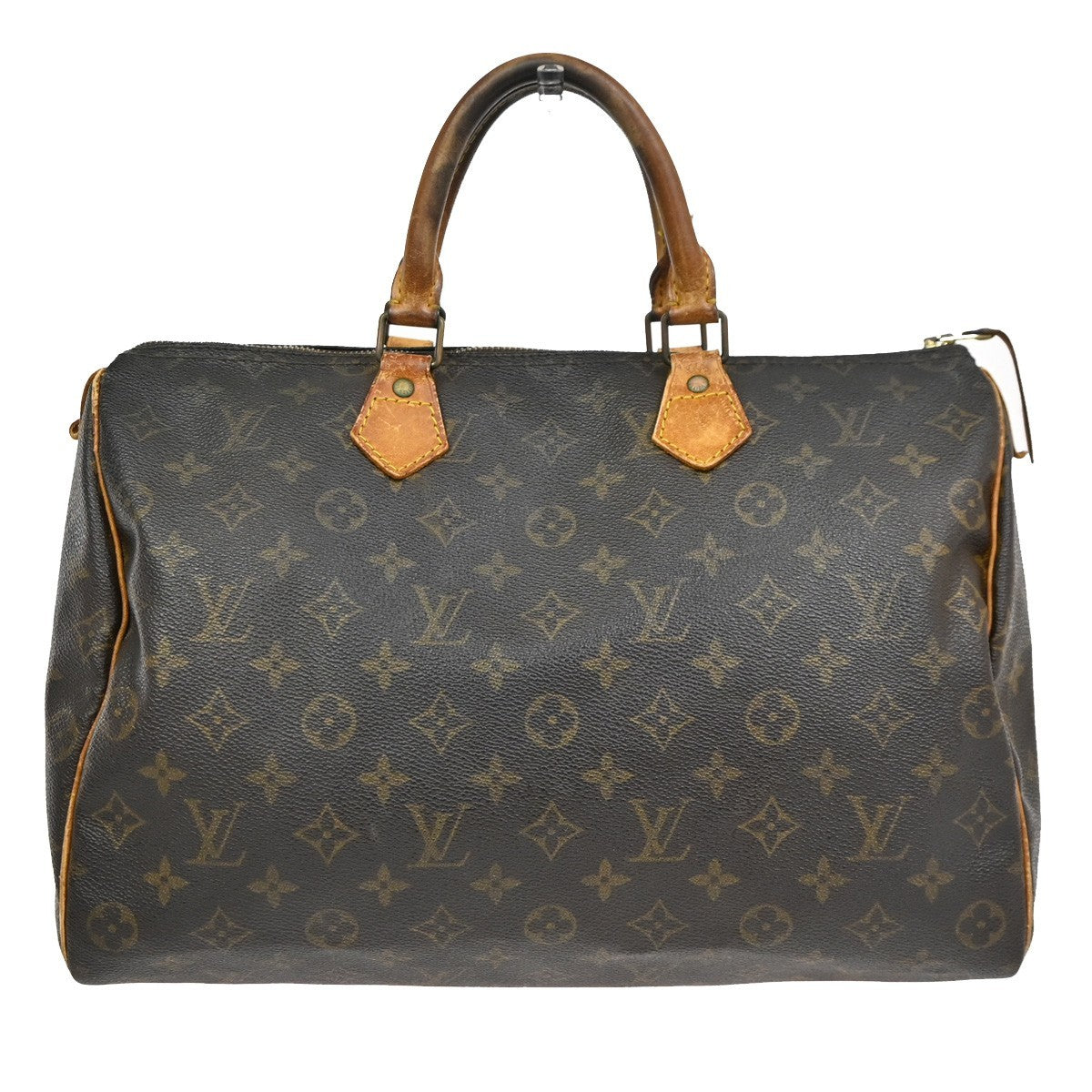 LOUIS VUITTON Speedy 35 Travel Hand Bag Monogram Leather Brown M41524 64TA279