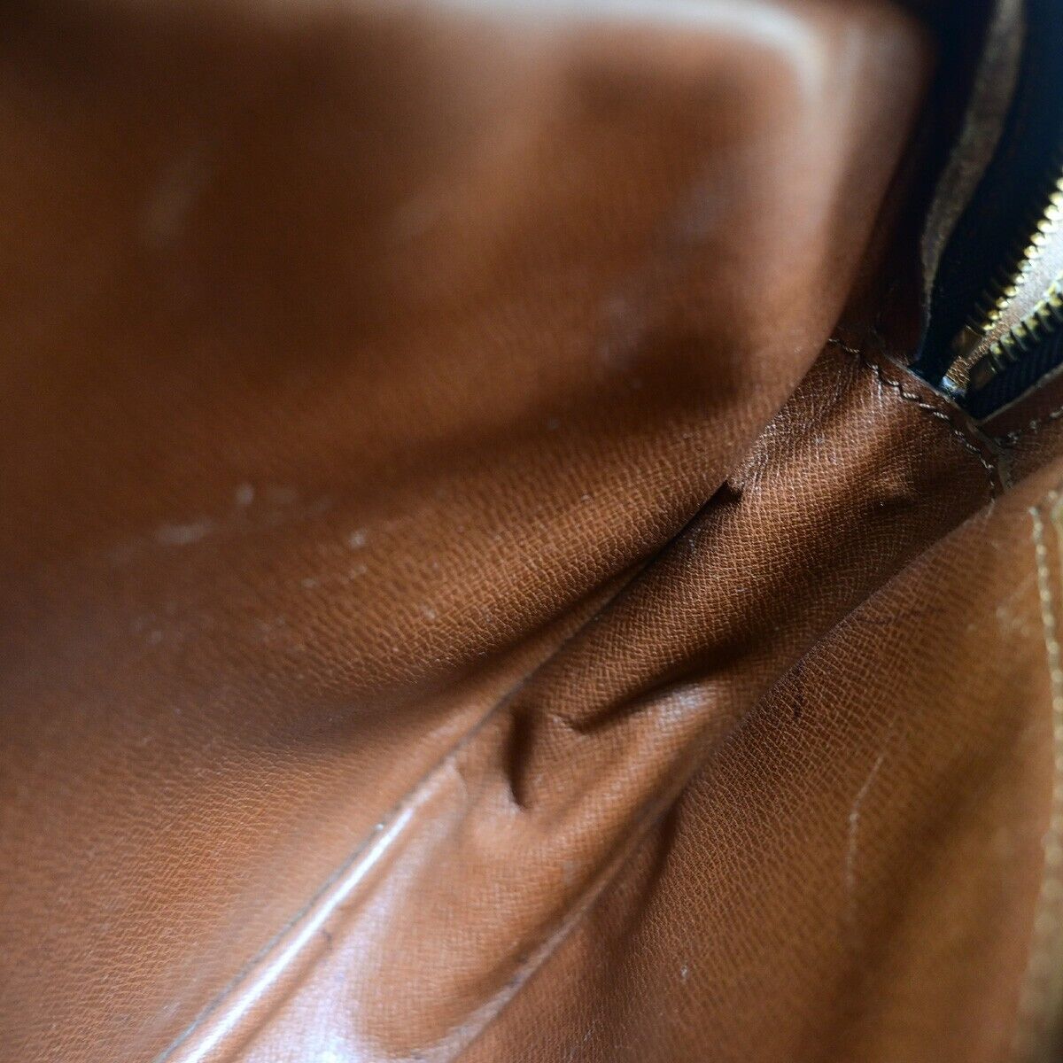 LOUIS VUITTON Jeune Fille MM Shoulder Bag Monogram Leather Brown M51226 33EB027