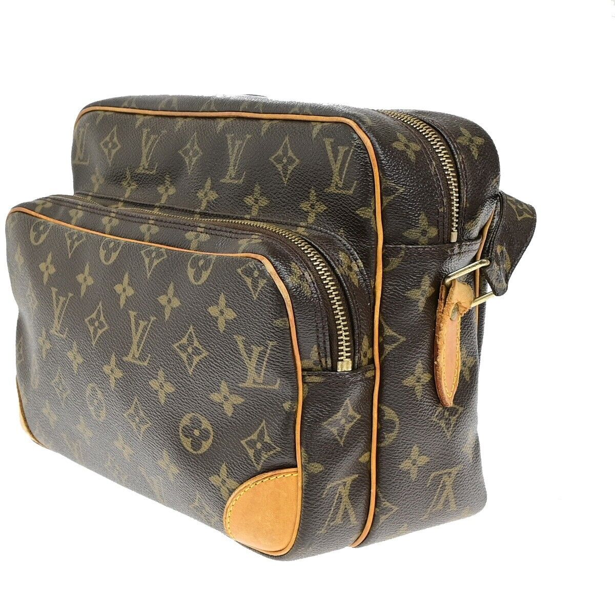 LOUIS VUITTON Nile Crossbody Shoulder Bag Monogram Leather Brown M45244 65ED954