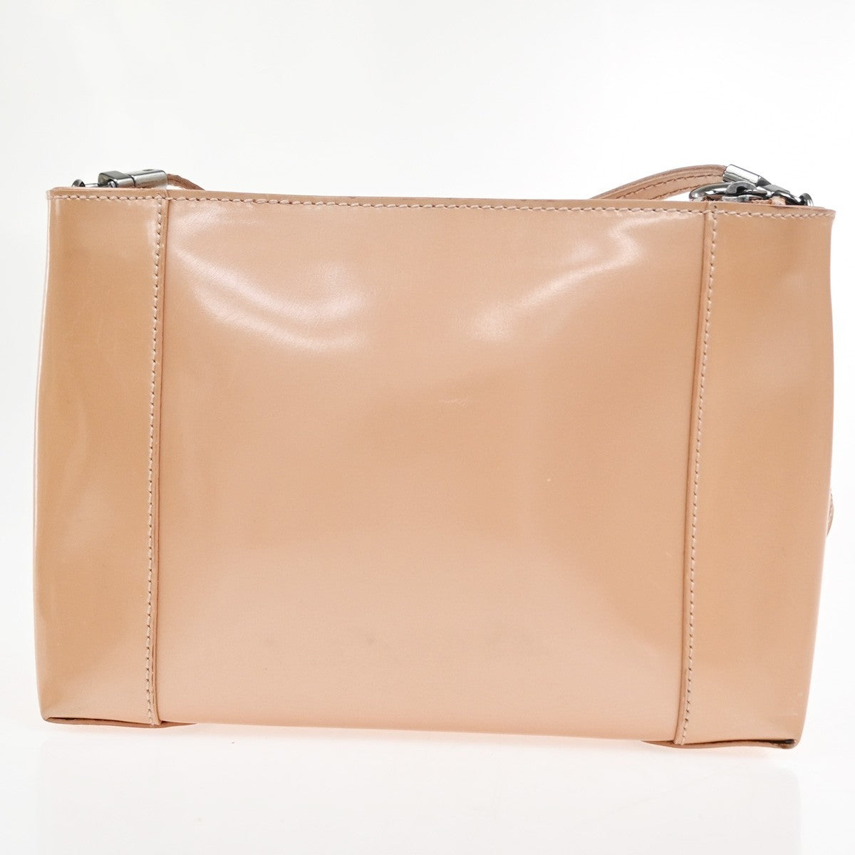 CHRISTIAN DIOR  Crossbody Shoulder Bag Patent Leather Beige SHW Italy 05CA914