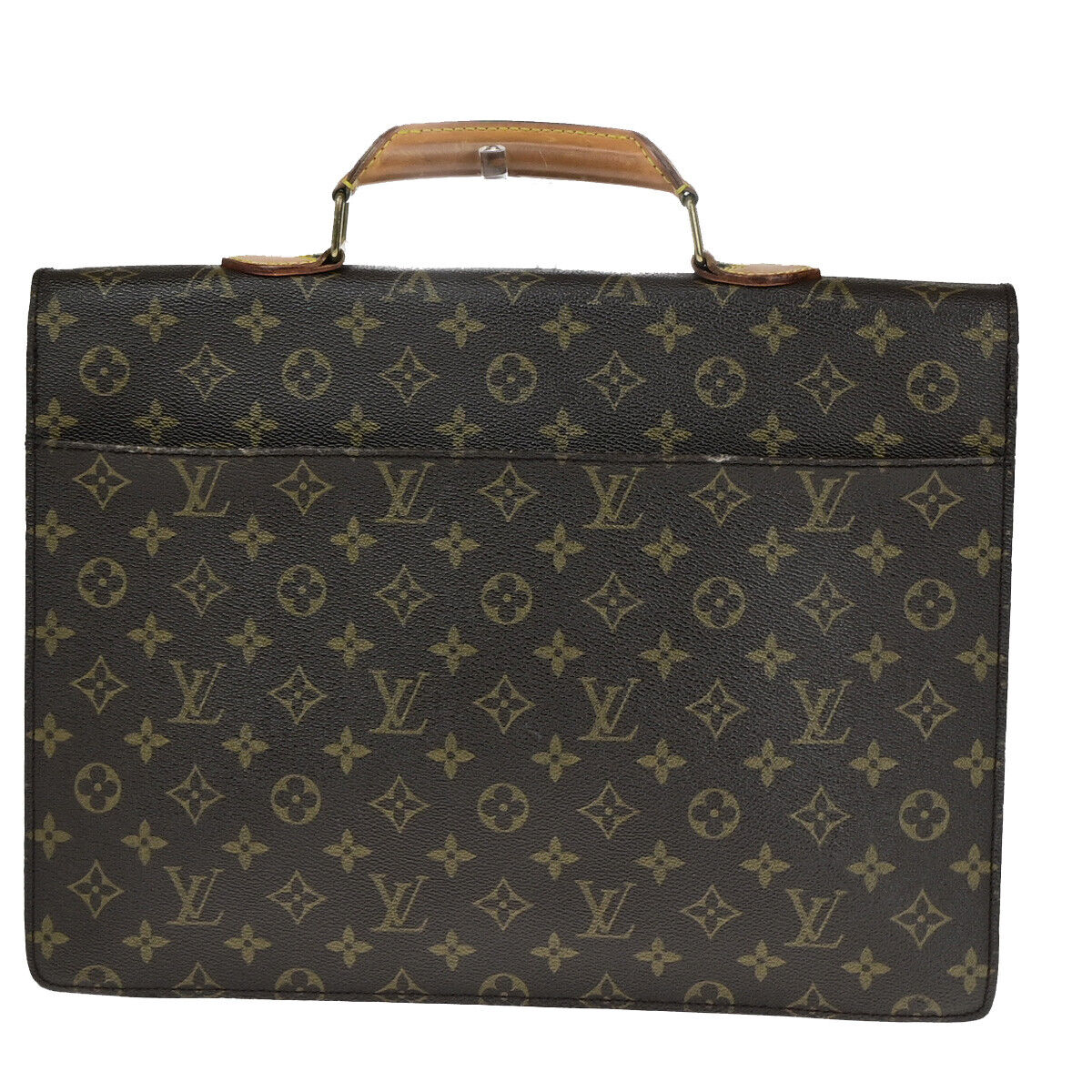 LOUIS VUITTON Serviette Conseiller Hand Bag Monogram Leather BN M53331 62YF123