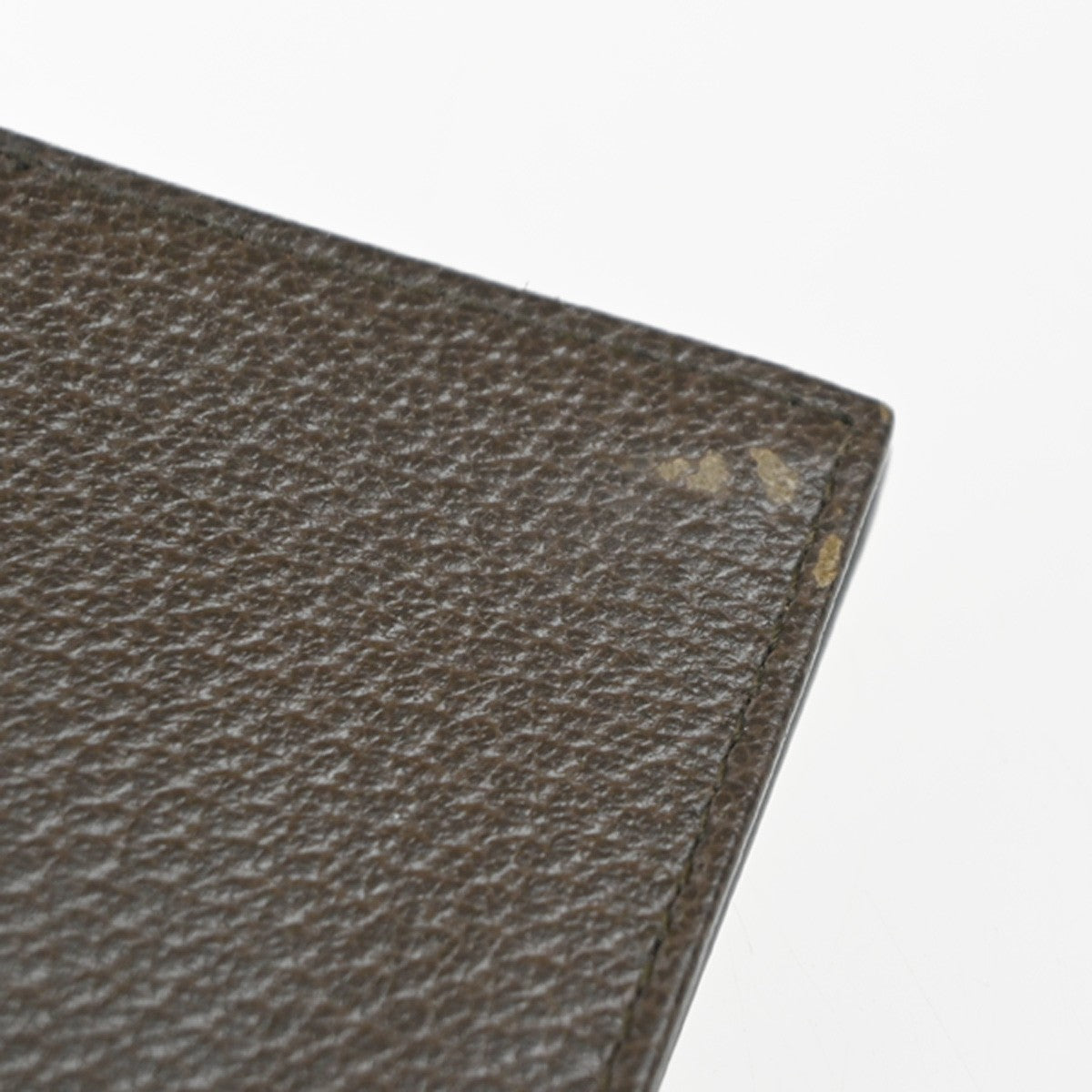 GUCCI Logo GG Pattern Sherry Compact Wallet Supreme Leather Brown 69EG386