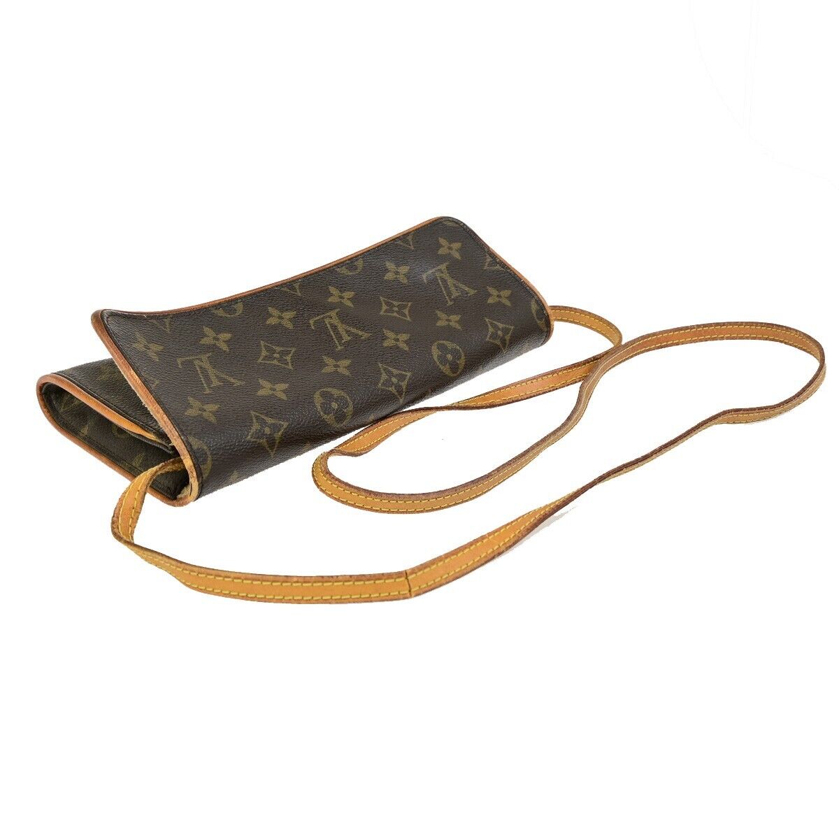 LOUIS VUITTON Pochette Twin GM 2Way Shoulder Bag Monogram Brown M51852 61ED359