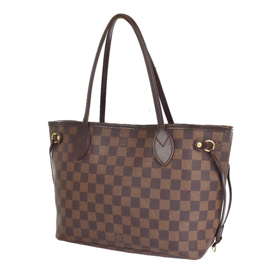 LOUIS VUITTON Neverfull PM Shoulder Tote Bag Damier Leather Brown N51109 17YE271