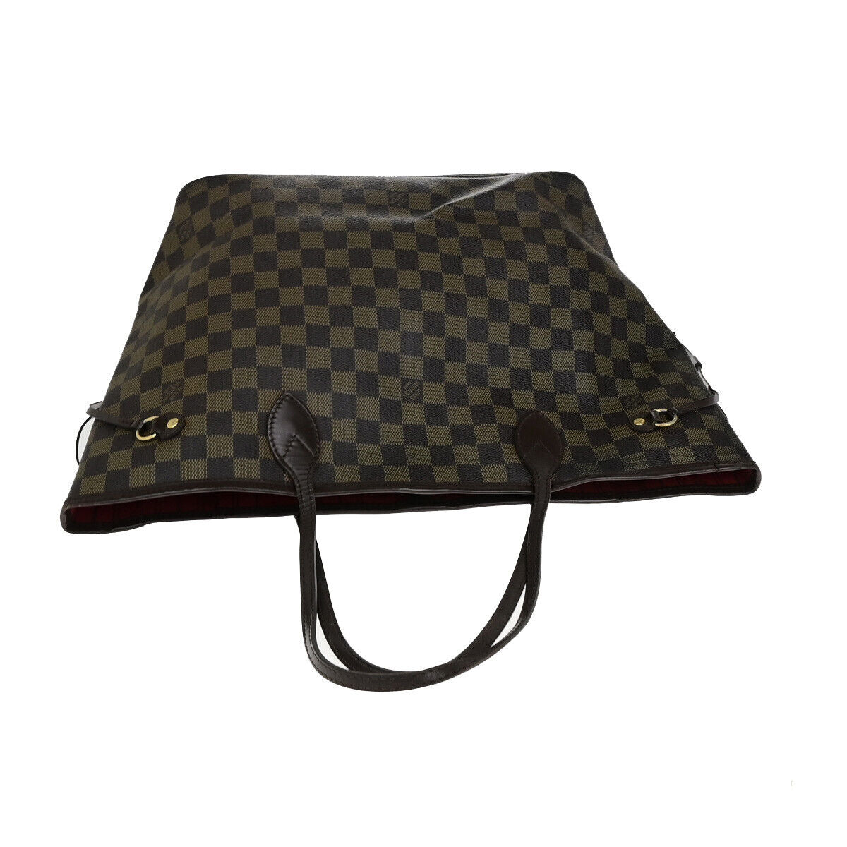 LOUIS VUITTON Neverfull MM Shoulder Tote Bag Damier Leather Brown N51105 15YG632