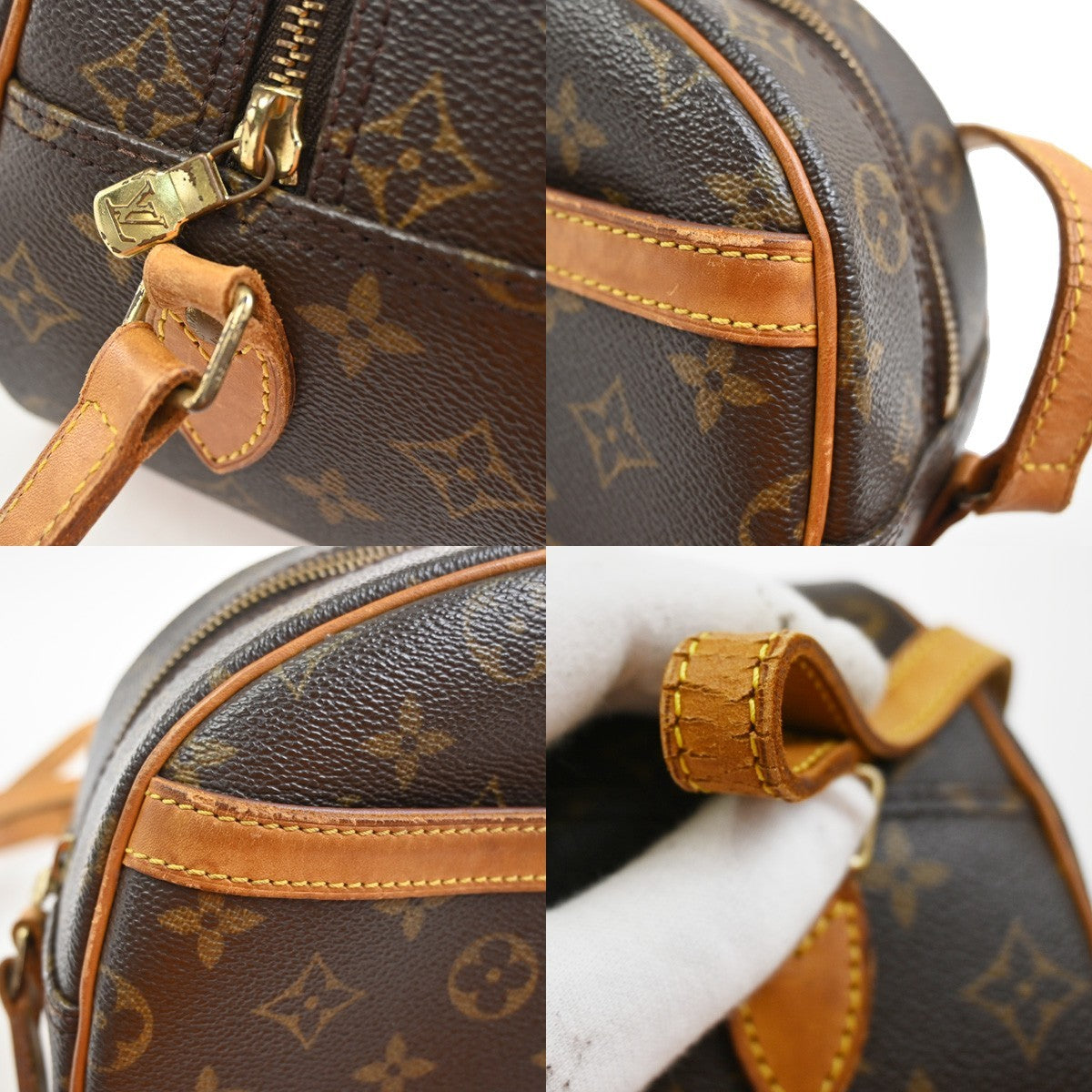 LOUIS VUITTON Blois Crossbody Shoulder Bag Monogram Leather Brown M51221 77SA029