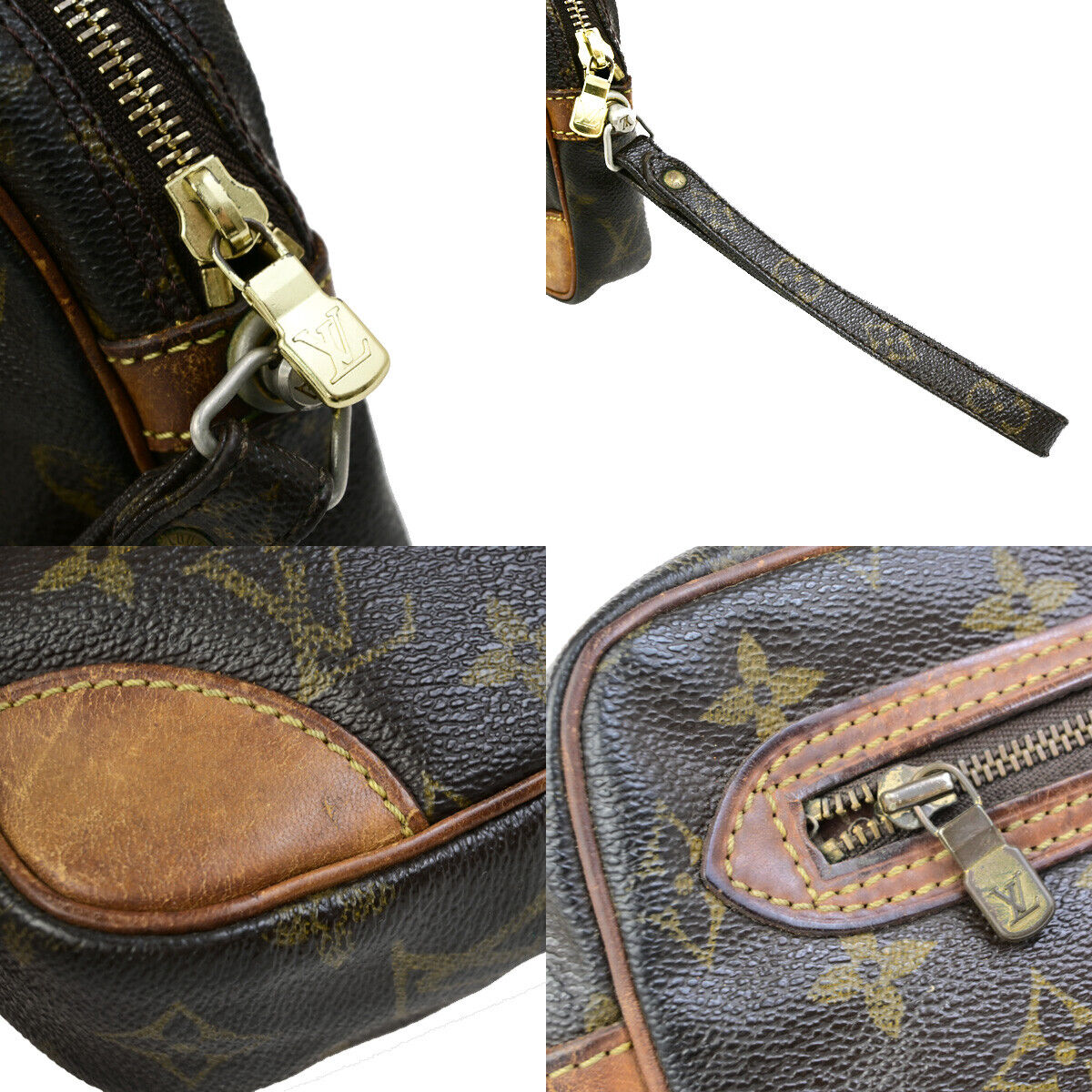 LOUIS VUITTON Marly Dragonne GM Clutch Hand Bag Monogram Brown M51825 05YG529