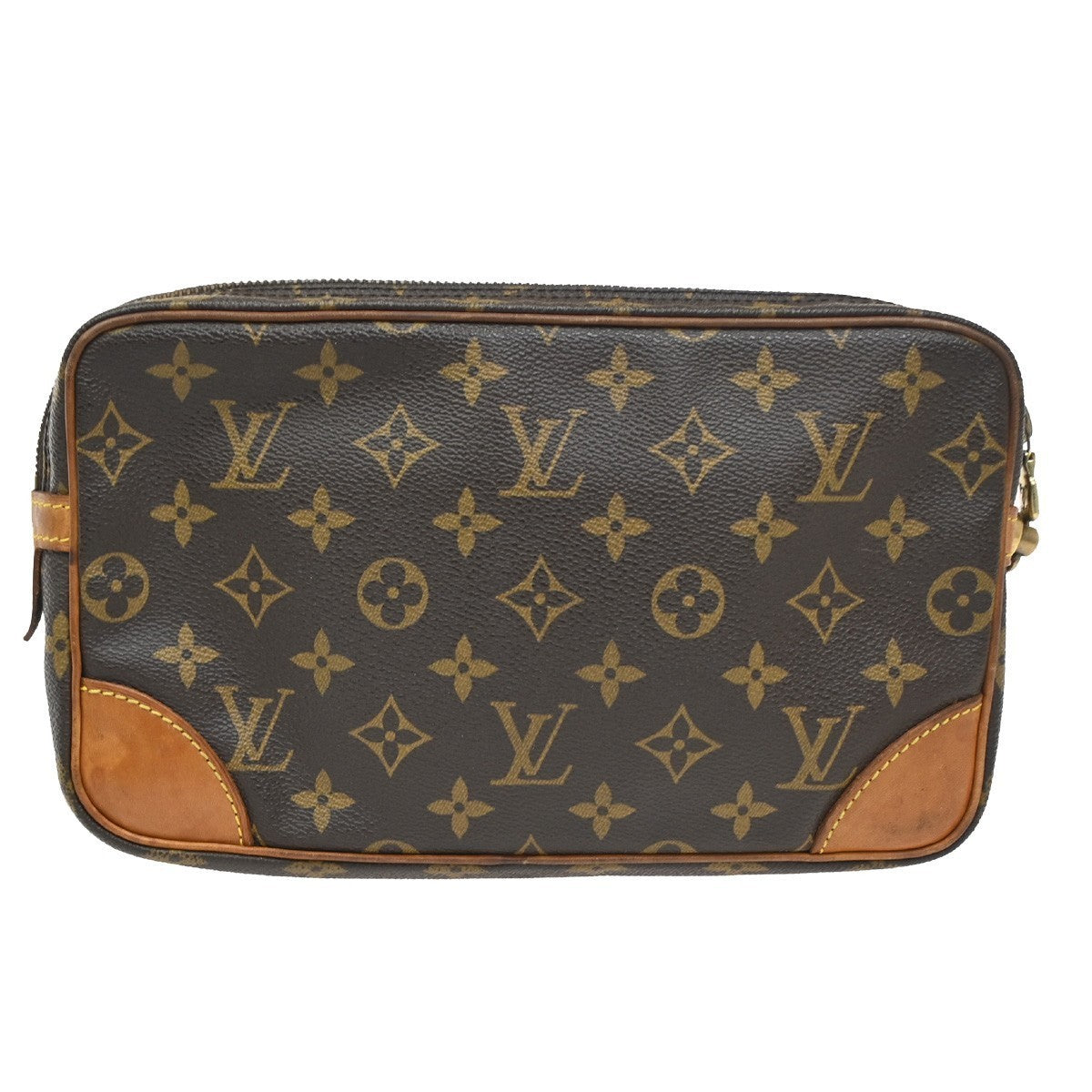 LOUIS VUITTON Marly Dragonne GM Clutch Hand Bag Monogram Brown M51825 60CA559